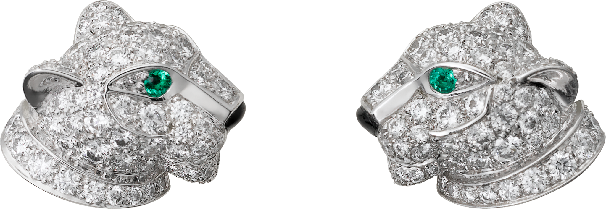 Crn8050700 Panthère De Cartier Earrings White Gold Diamonds Panthère De Cartier Earringswhite Gold Diamonds Emeralds