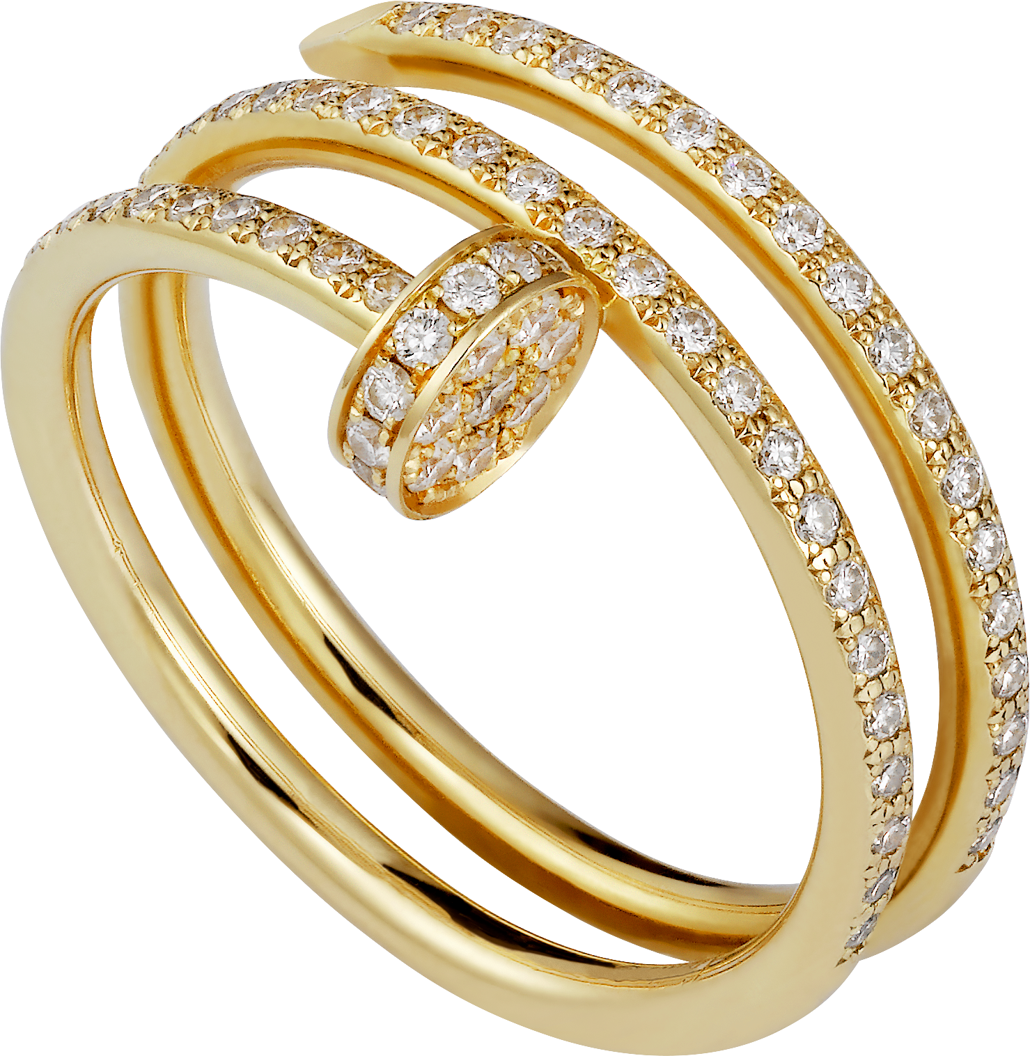 cartier juste un clou gold ring