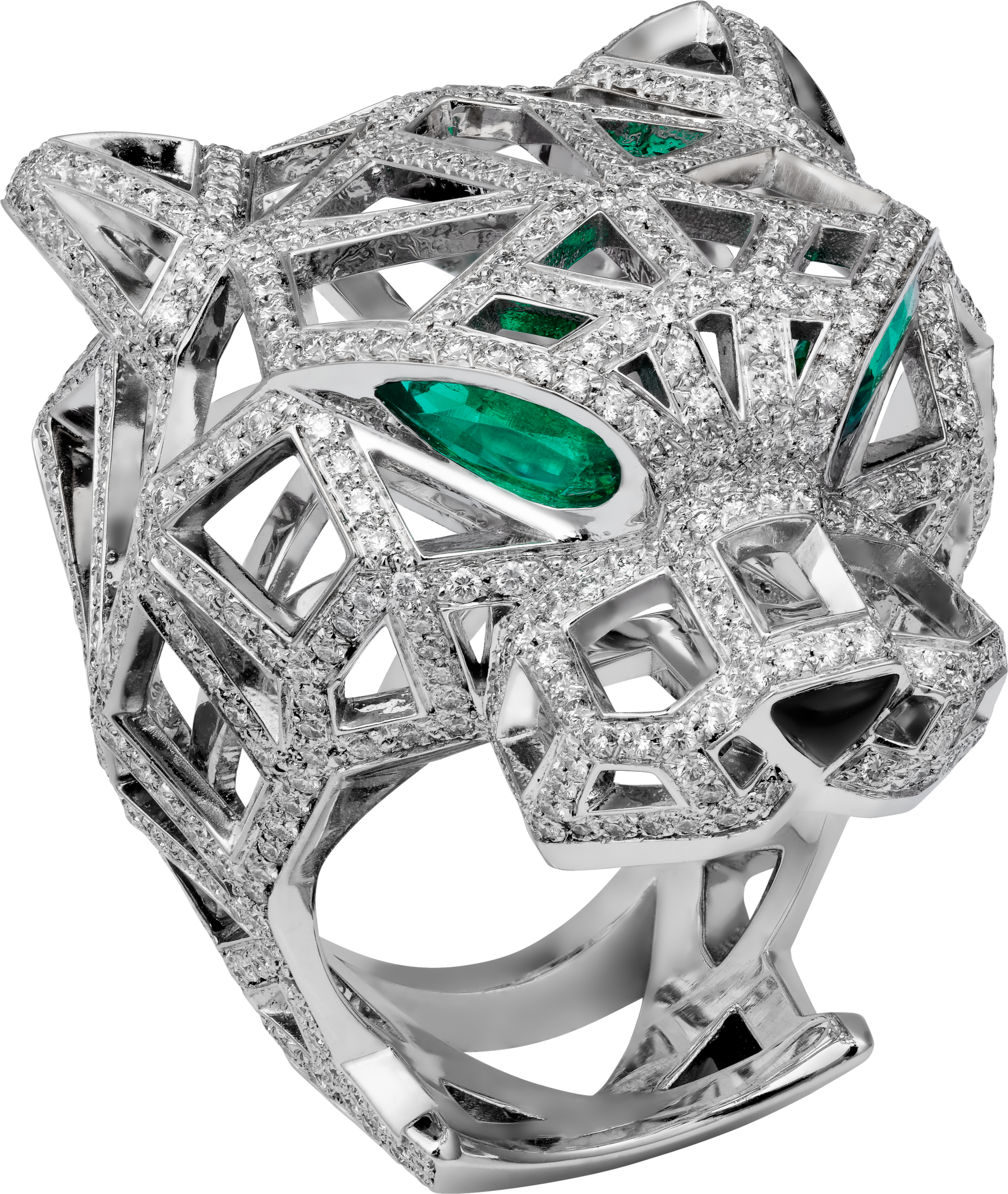 cartier panthere emerald ring