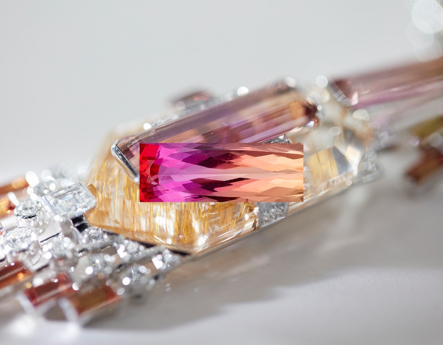 colourful precious stones