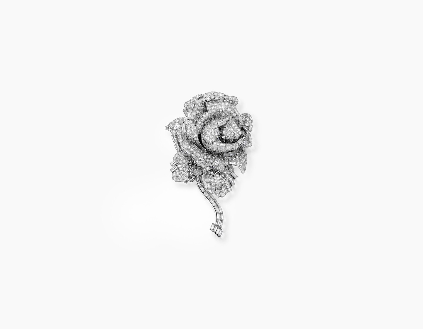 “rose” clip brooch, 1938 cartier collection