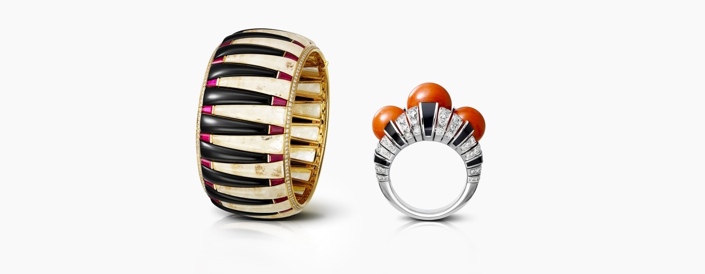 red chromie bracelet, 2017 orienphonie ring, 2018