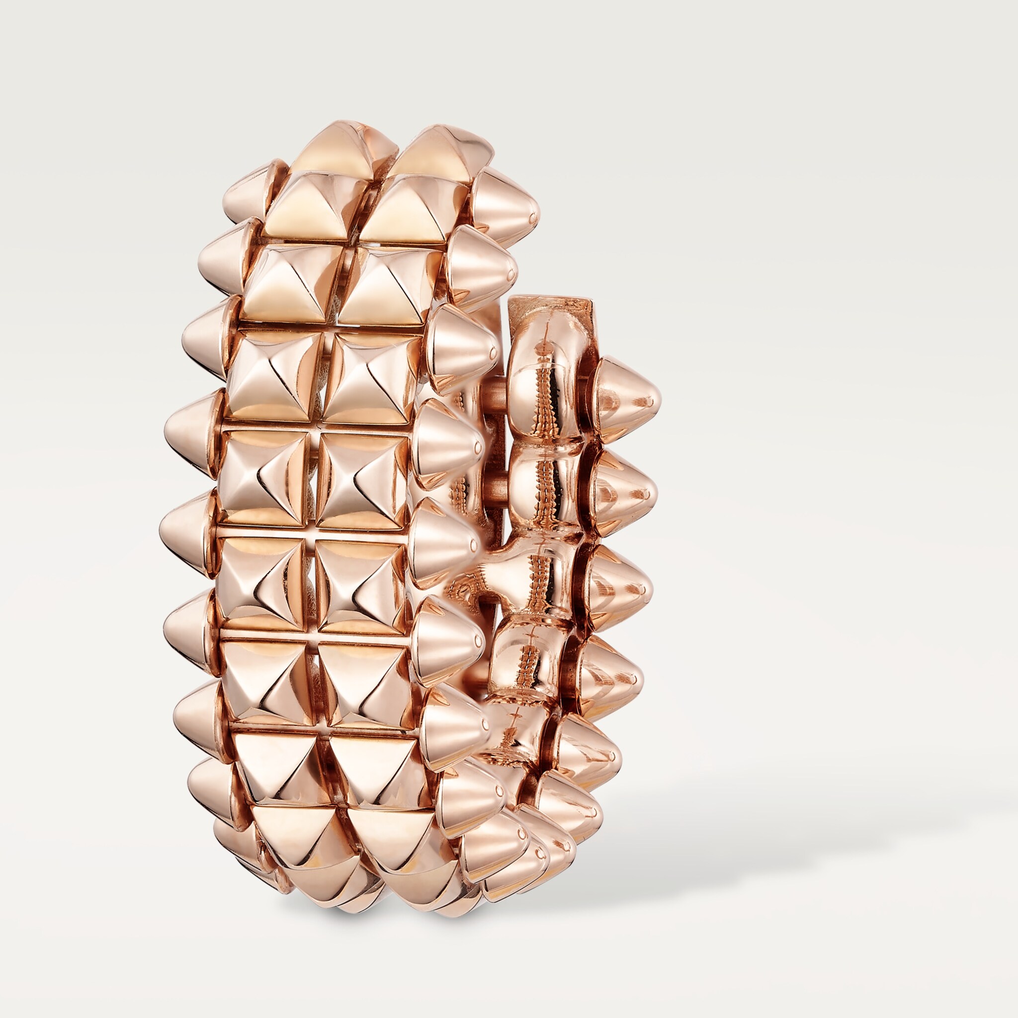 Clash de Cartier hoop earrings, double row