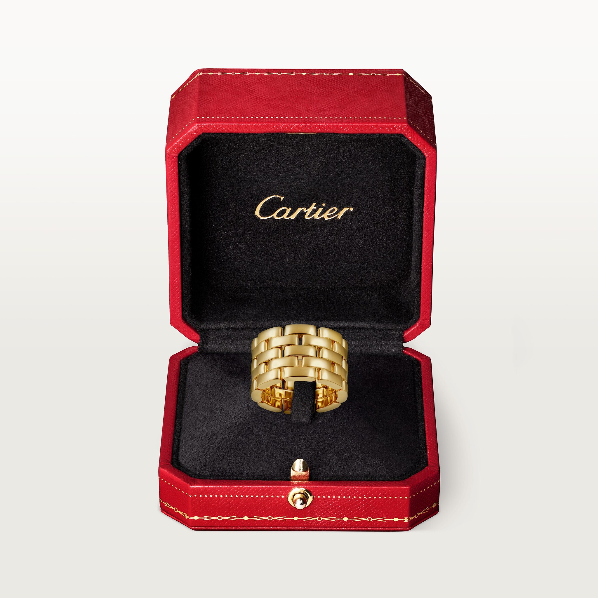 Maillon Panth&egrave;re ring, five rows, image 7