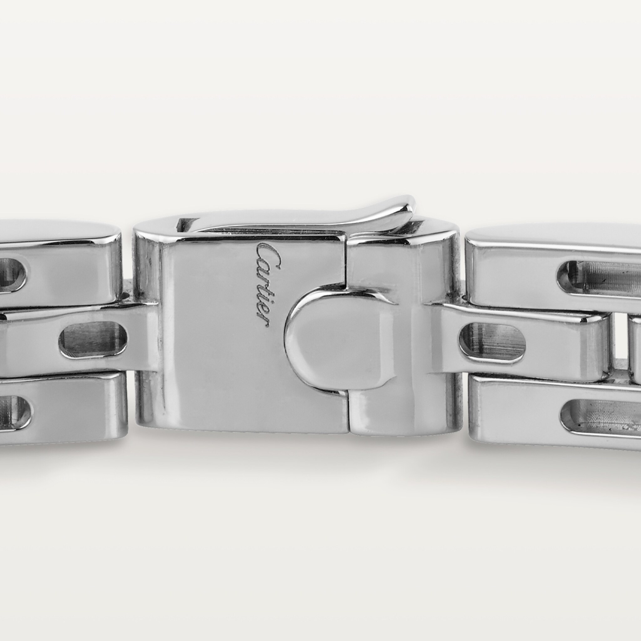 Maillon Panth&egrave;re bracelet, triple row, paved 