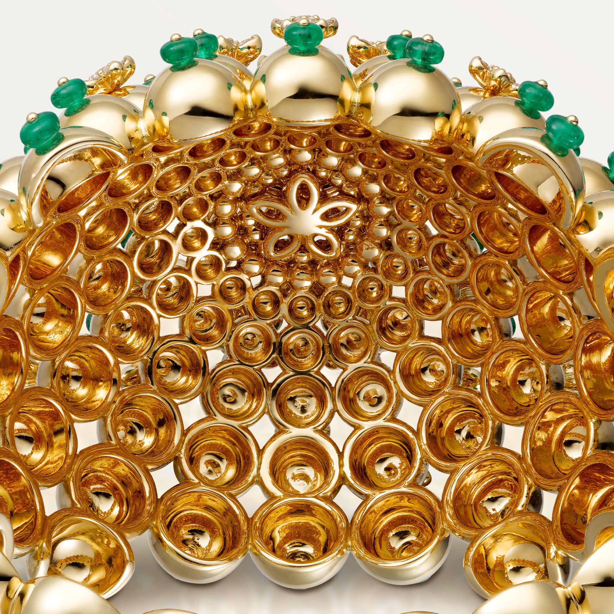 Cactus de Cartier bracelet, emerald beads, diamonds, image 5