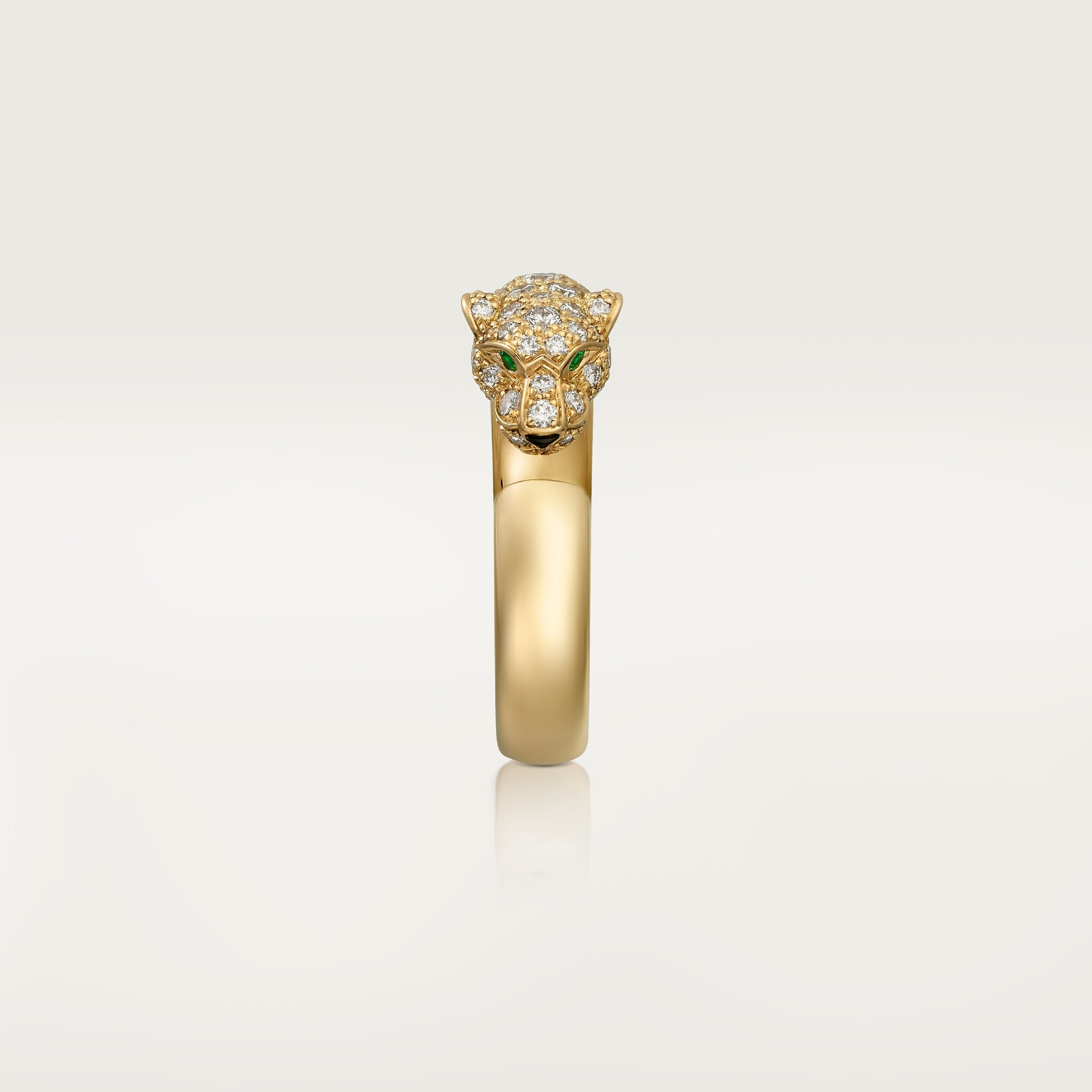 Panth&egrave;re de Cartier ring, small model, half-paved, image 7