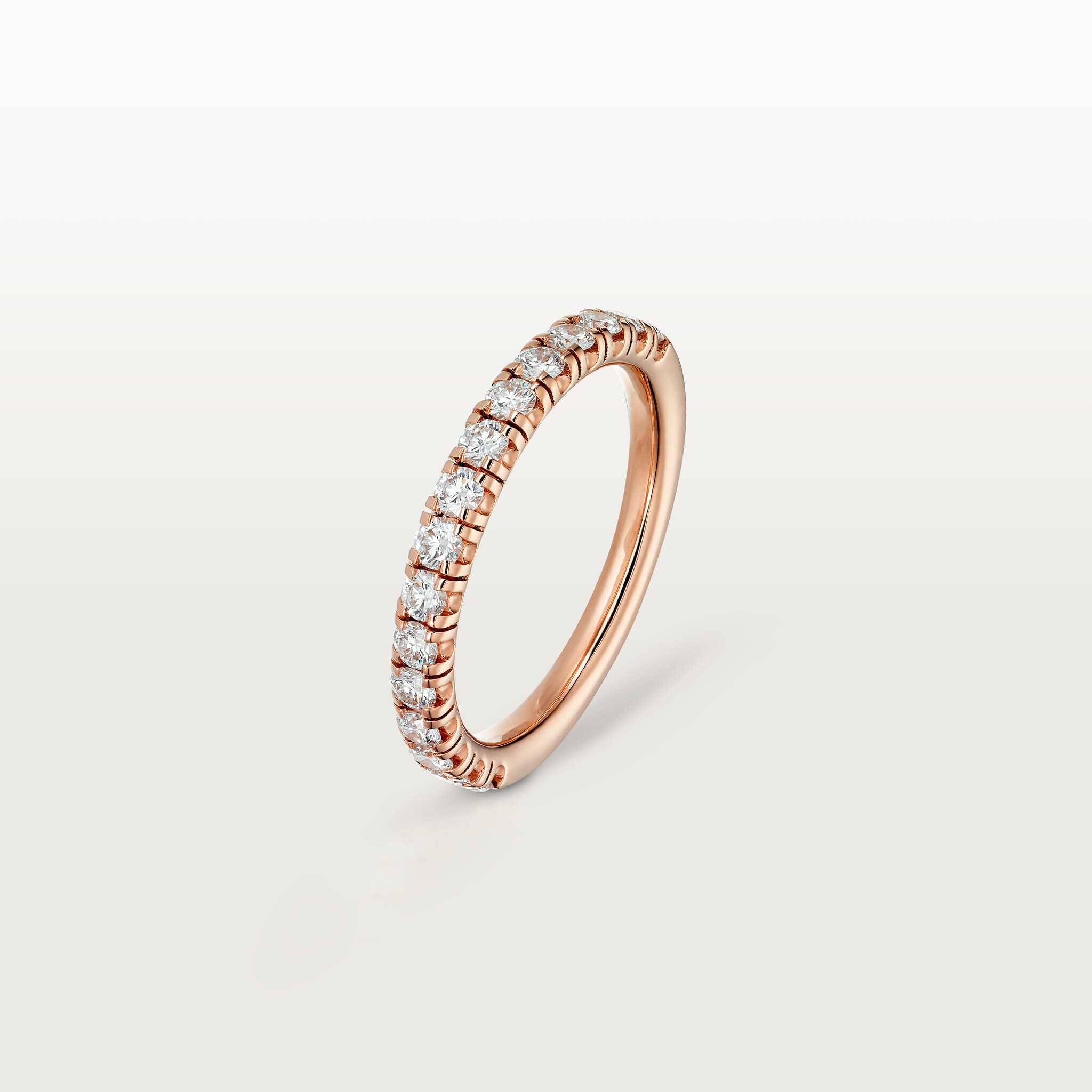 Etincelle de Cartier wedding band, 2 mm width, semi-paved