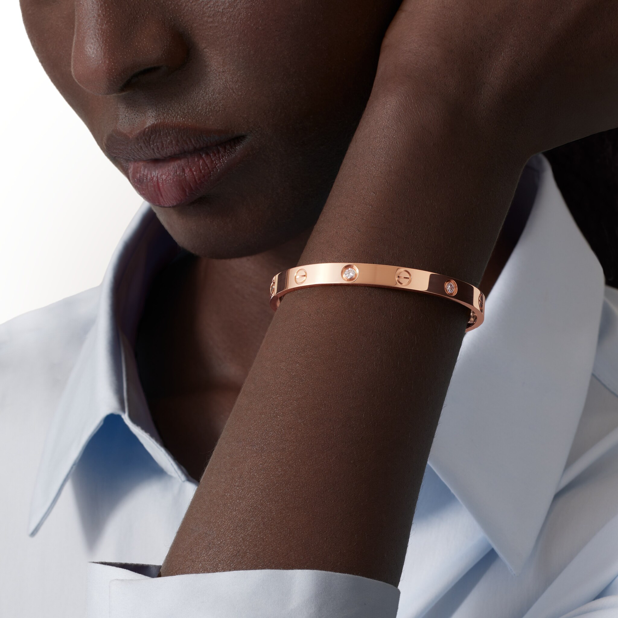 #LOVE# bracelet, classic model, 4 diamonds, image 7