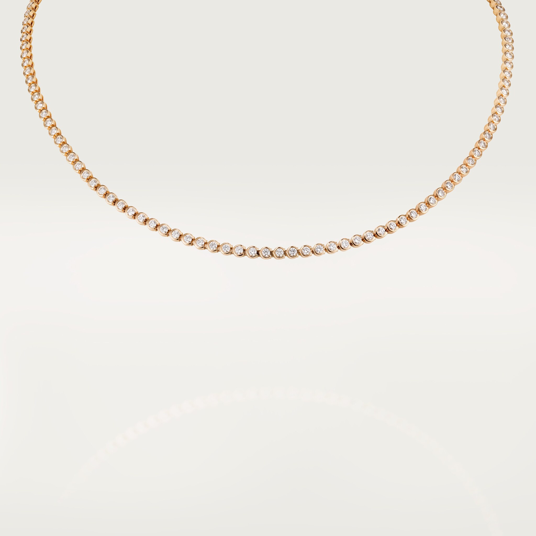 C de Cartier Essential Lines necklace, brilliant-cut diamonds