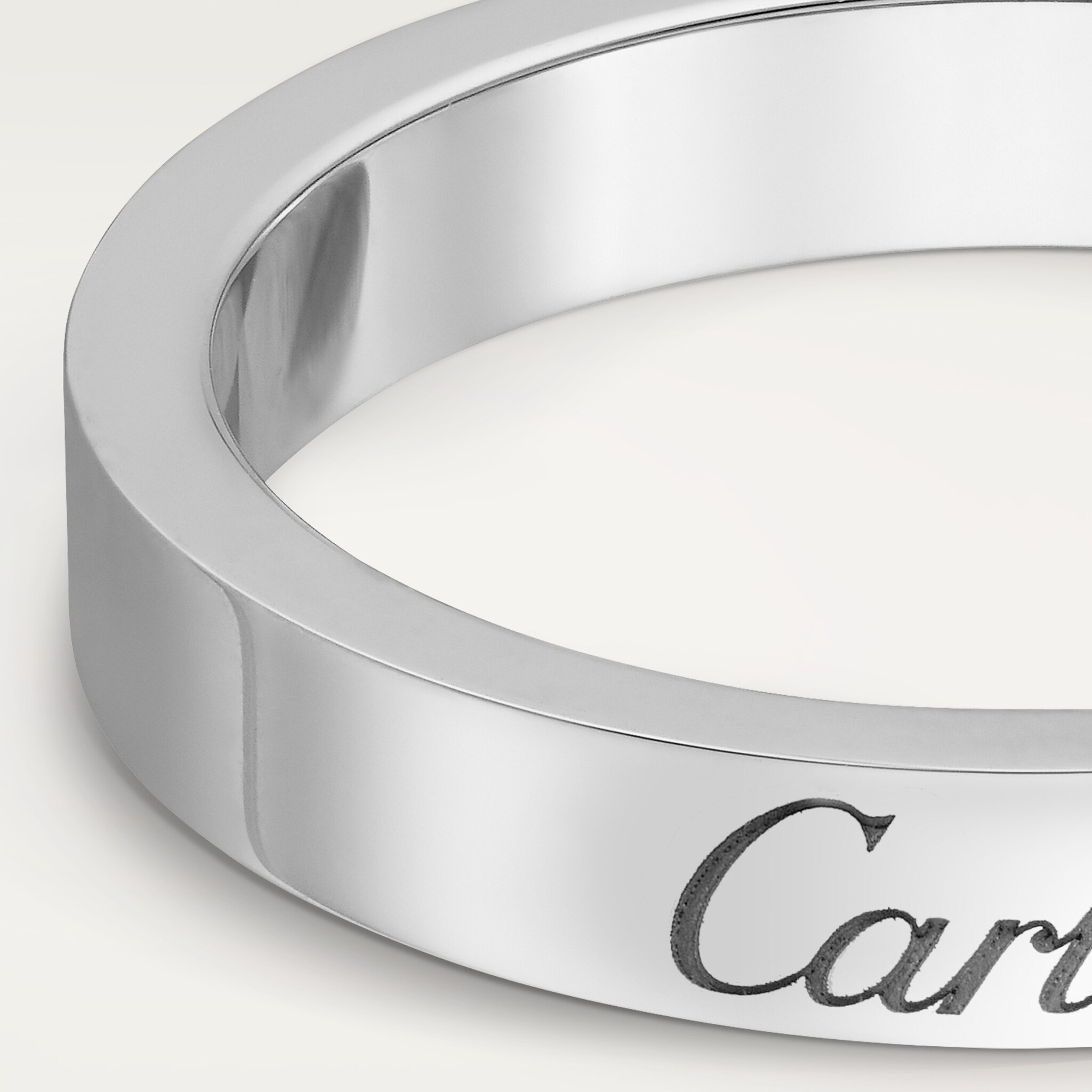 C de Cartier wedding band, 3 mm width, image 5