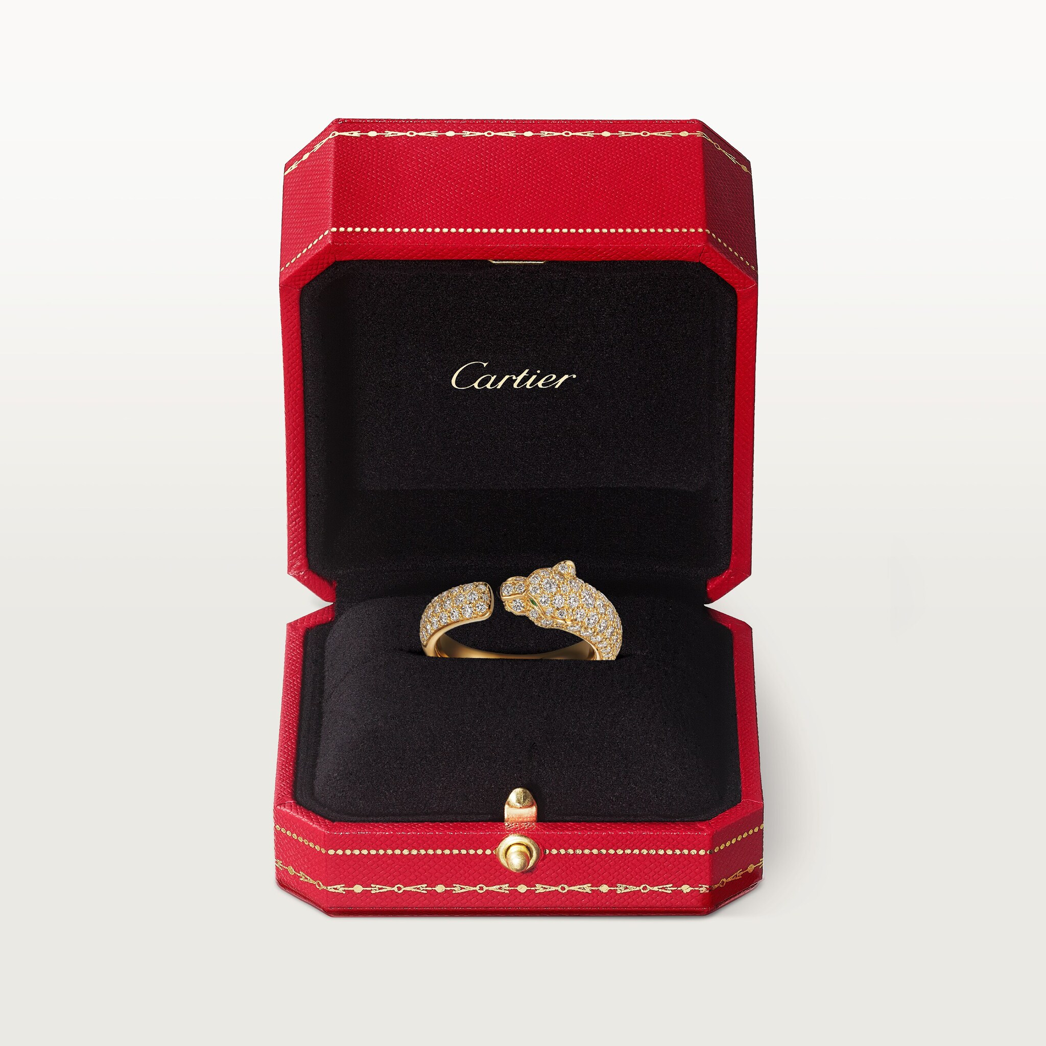 Panth&egrave;re de Cartier ring, small model, paved, image 7