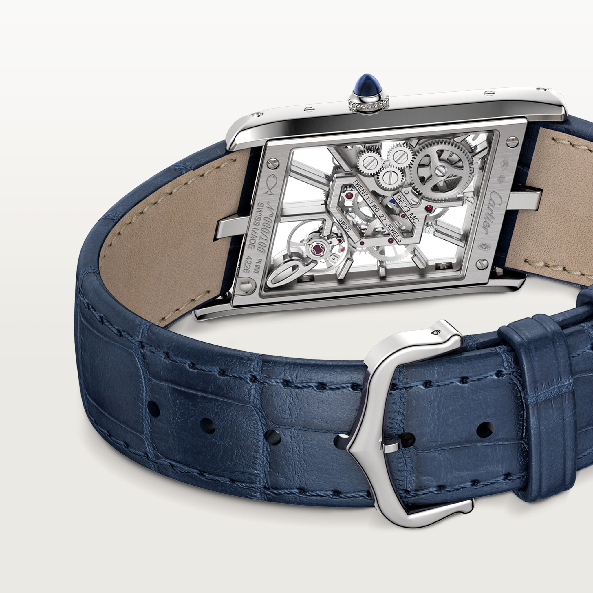 Tank Asym&eacute;trique skeleton watch, image 6