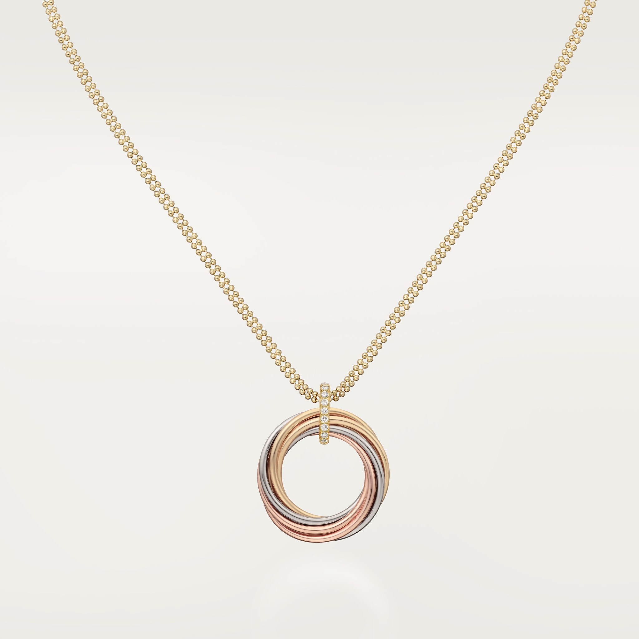 Trinity pendant, seven rows, diamonds, image 7