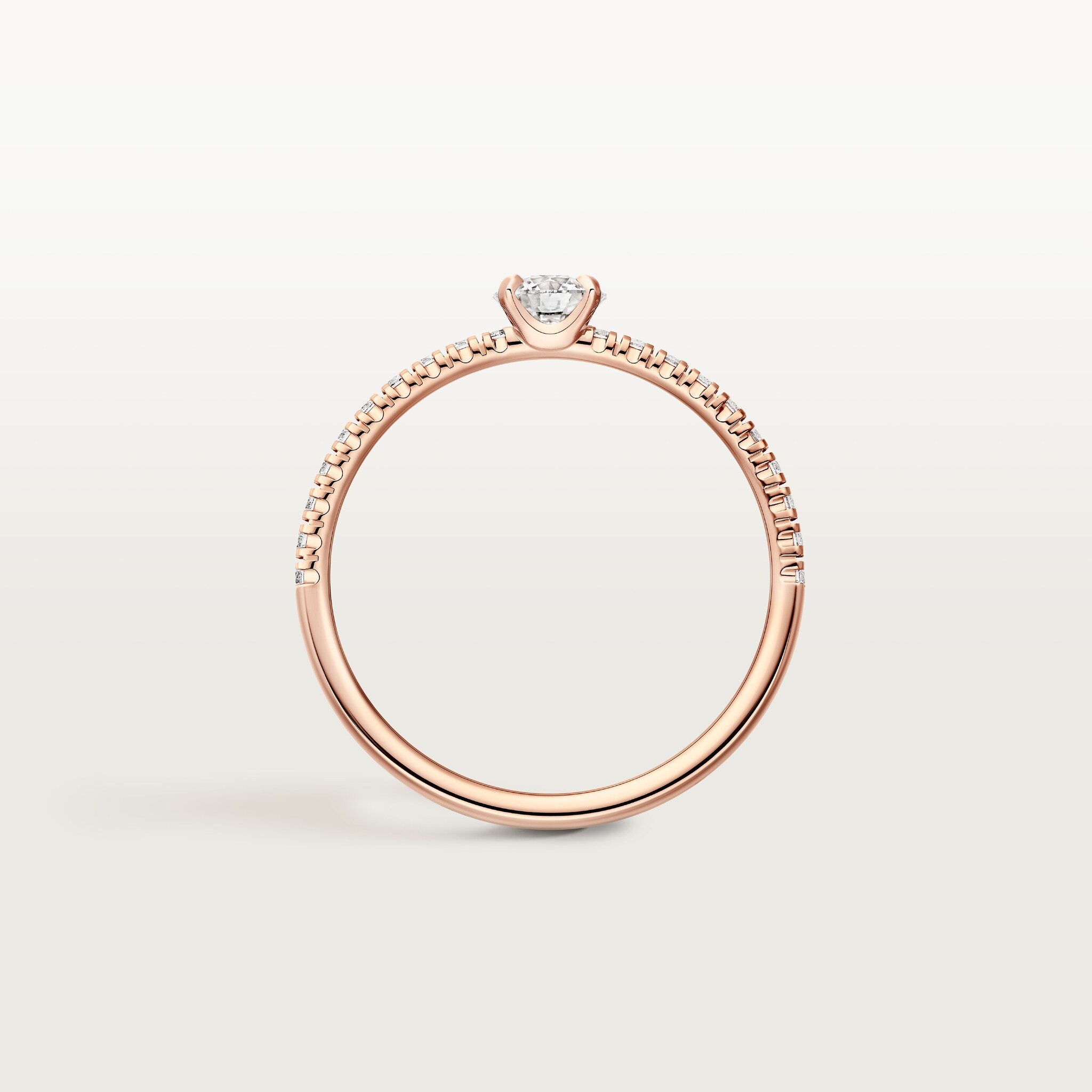 Etincelle de Cartier solitaire, brilliant-cut diamond, paved 