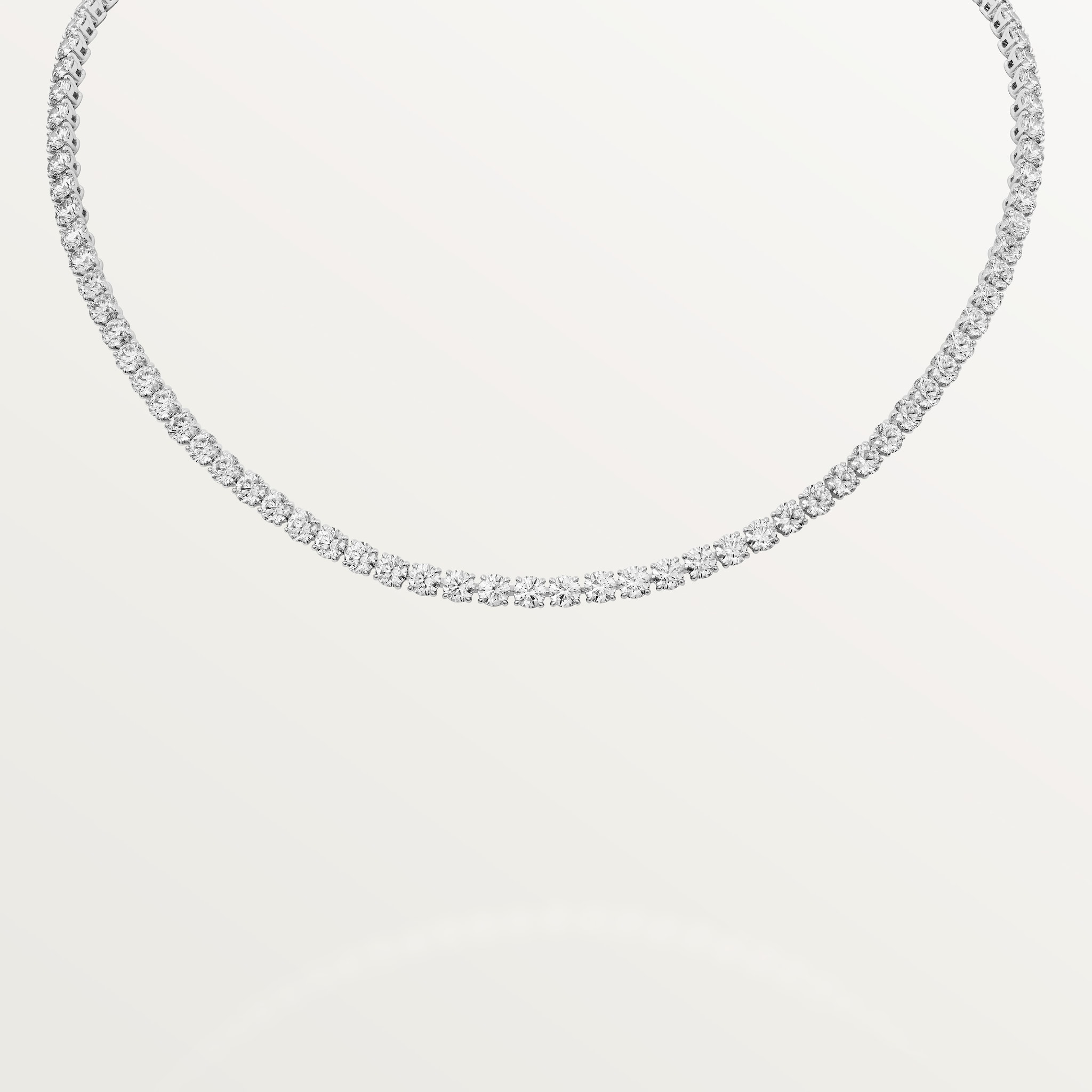 Lignes Essentielles necklace, brilliant-cut diamonds