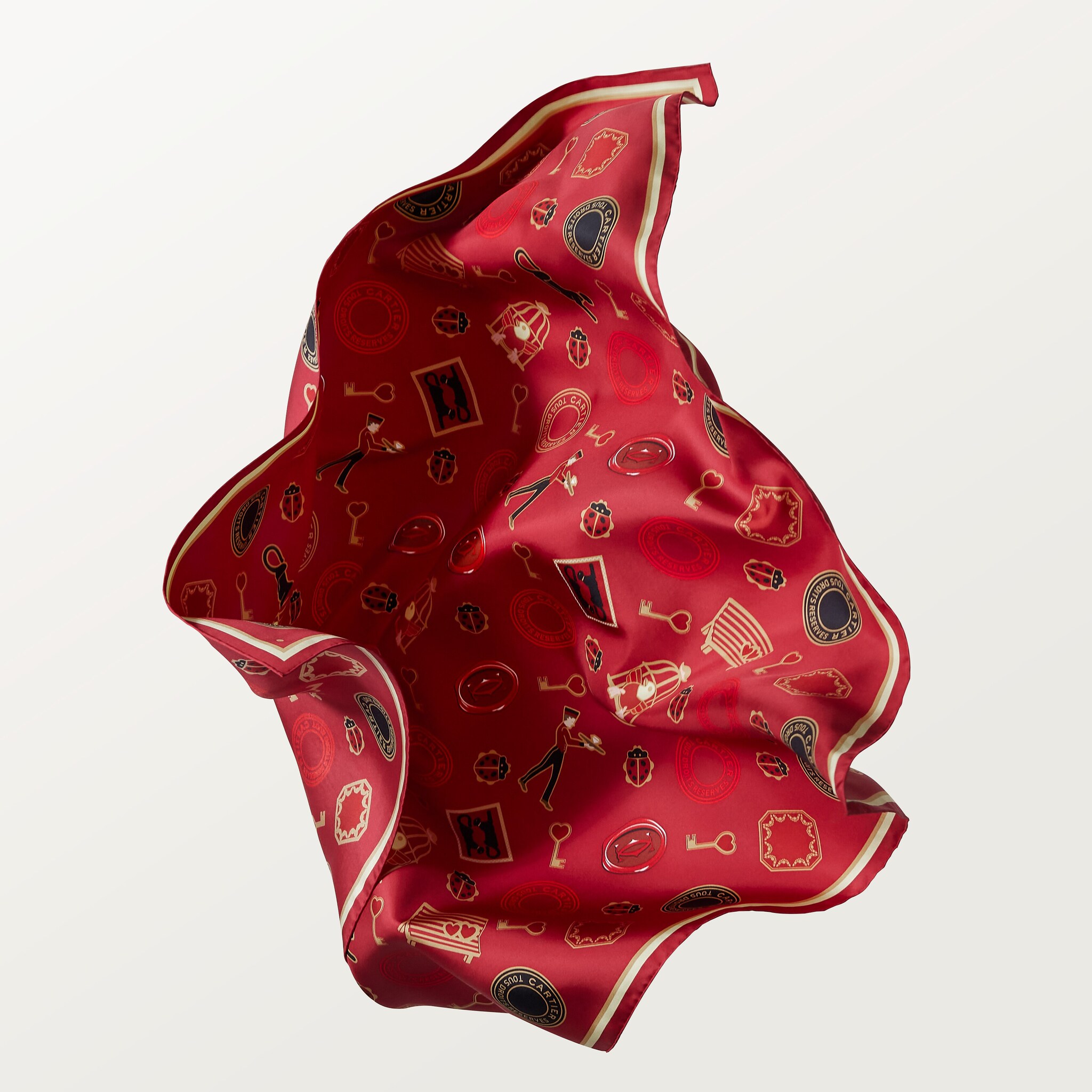 90 scarf, Diabolo de Cartier