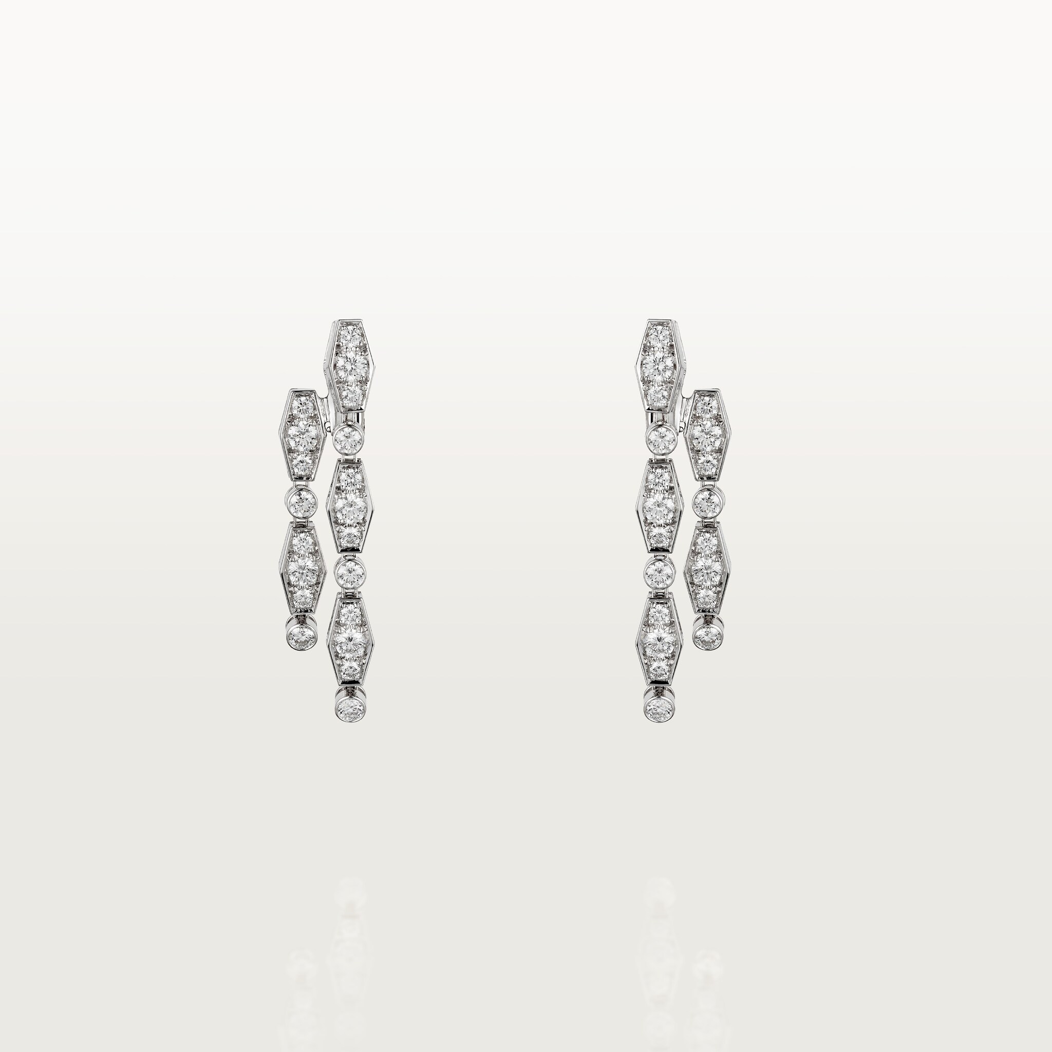 Pluie de Cartier earrings, diamonds