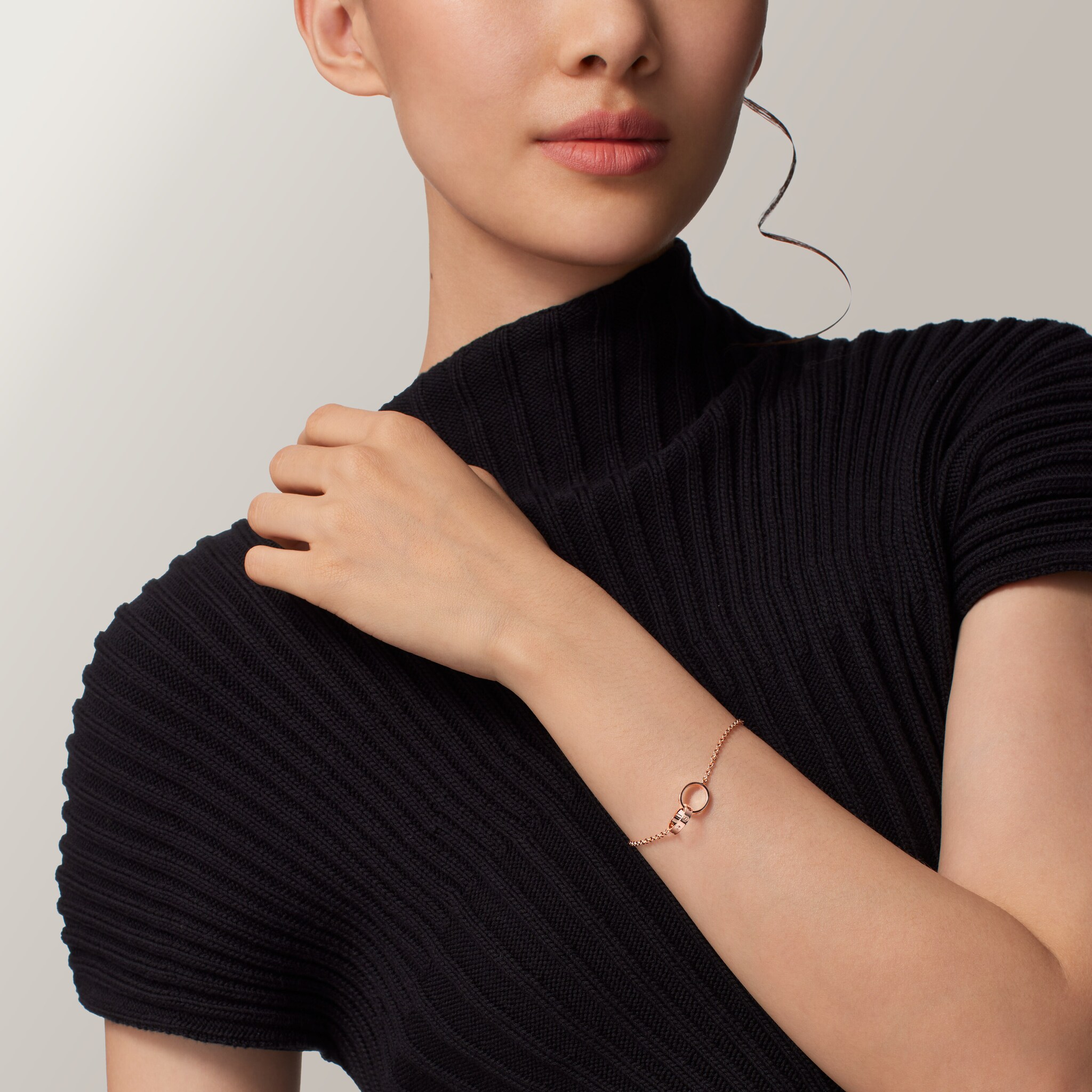 #LOVE# bracelet, on chain