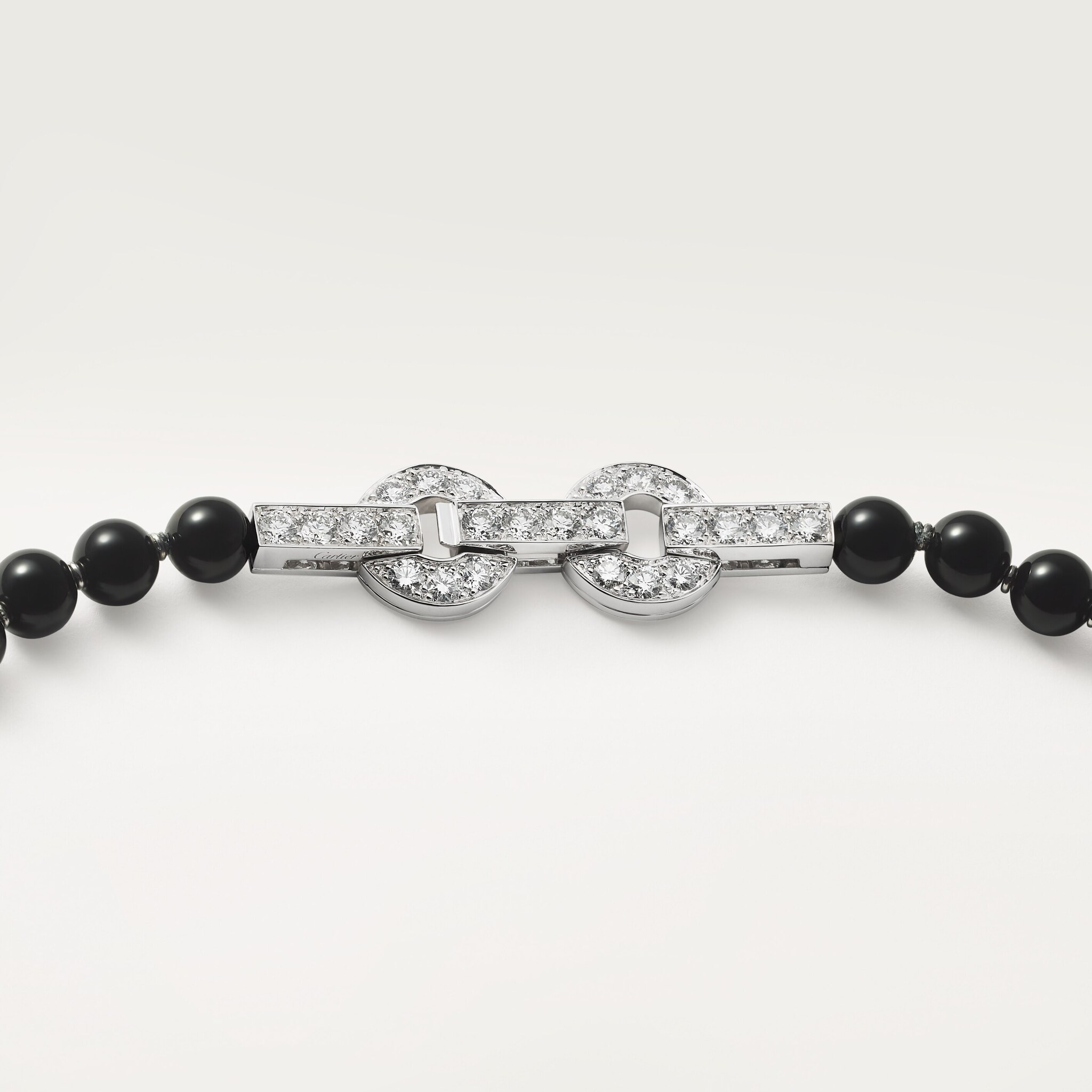 Panth&egrave;re de Cartier necklace, coral, paved 