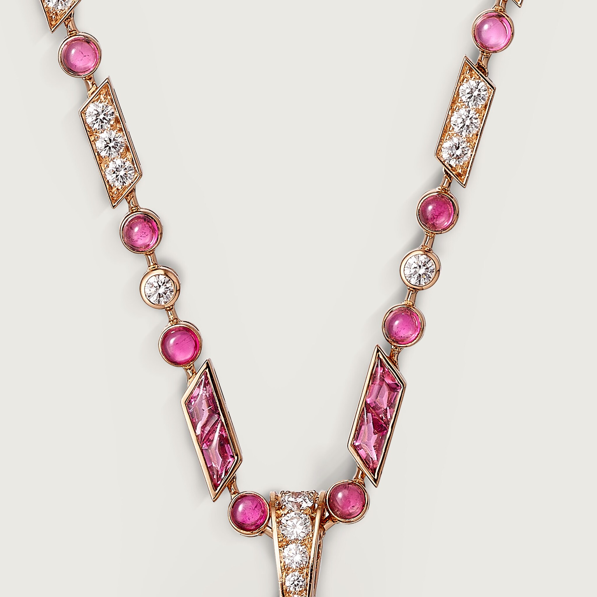 Panth&egrave;re de Cartier long necklace, rubellite, large model, paved , image 5