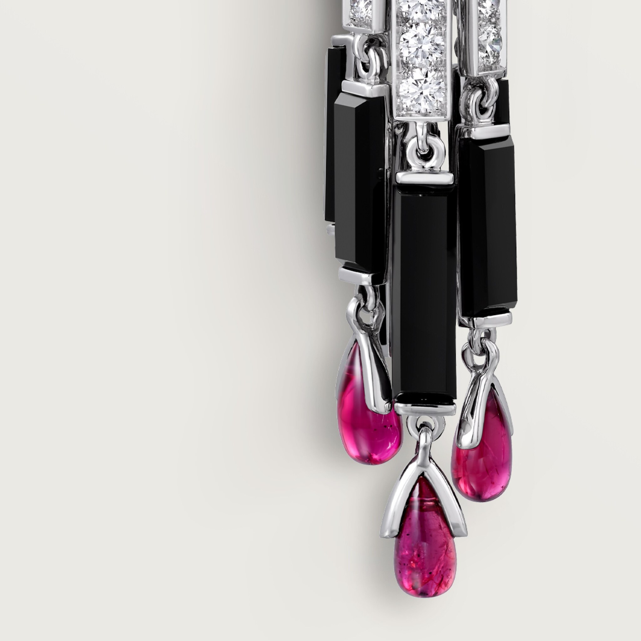 Panth&egrave;re de Cartier earrings, ruby, large model, paved 