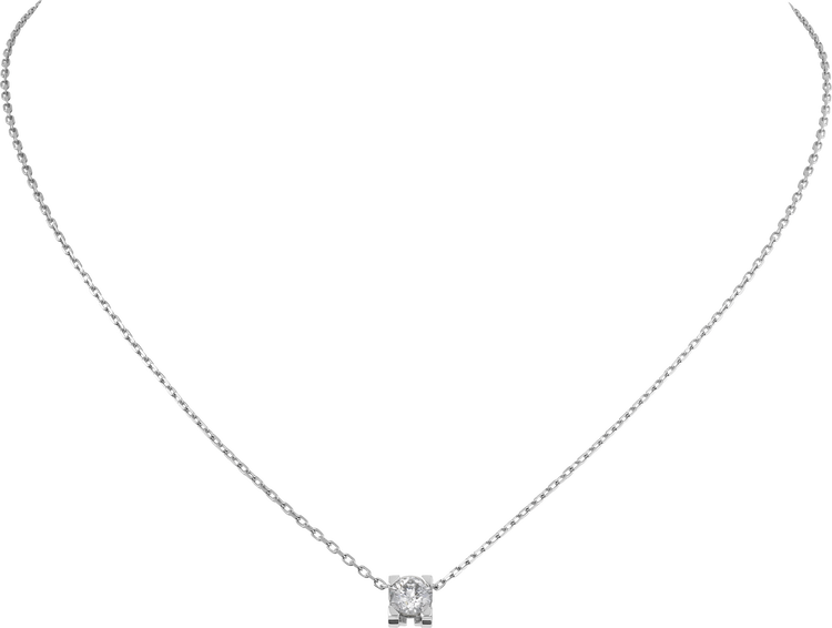 Cartier c diamond necklace Clearance