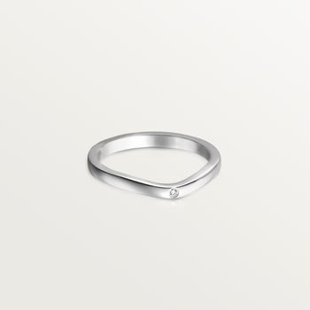 Ballerine wedding band, 2 mm width, 3 diamonds Ballerine wedding band, 2 mm width, 3 diamonds
