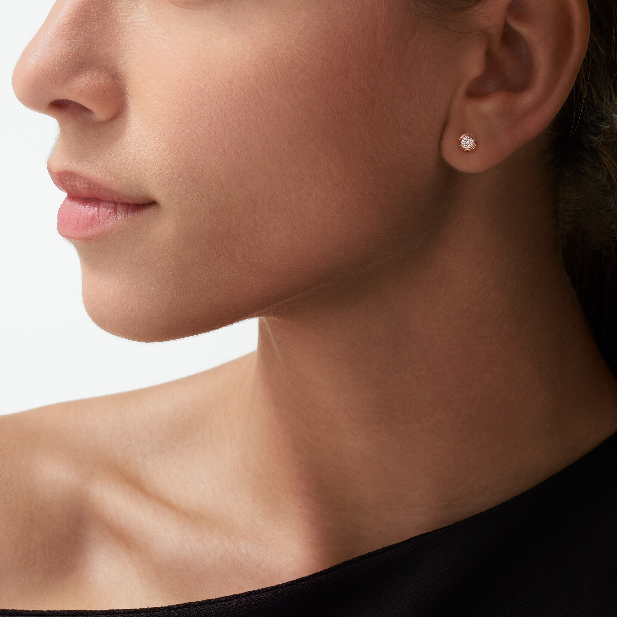 Cartier d'Amour stud earrings, 2 diamonds, medium model