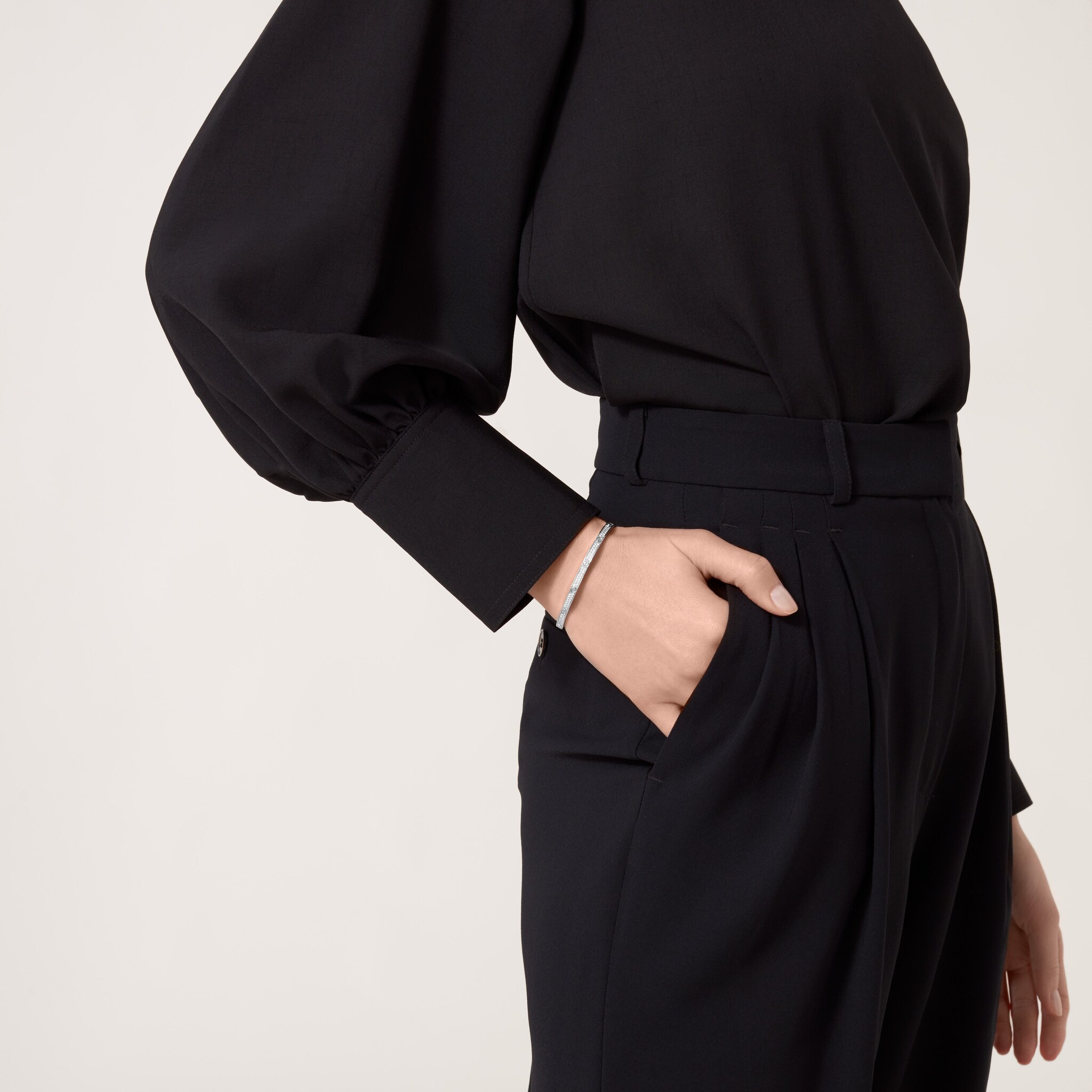 #LOVE# bracelet, small model, paved