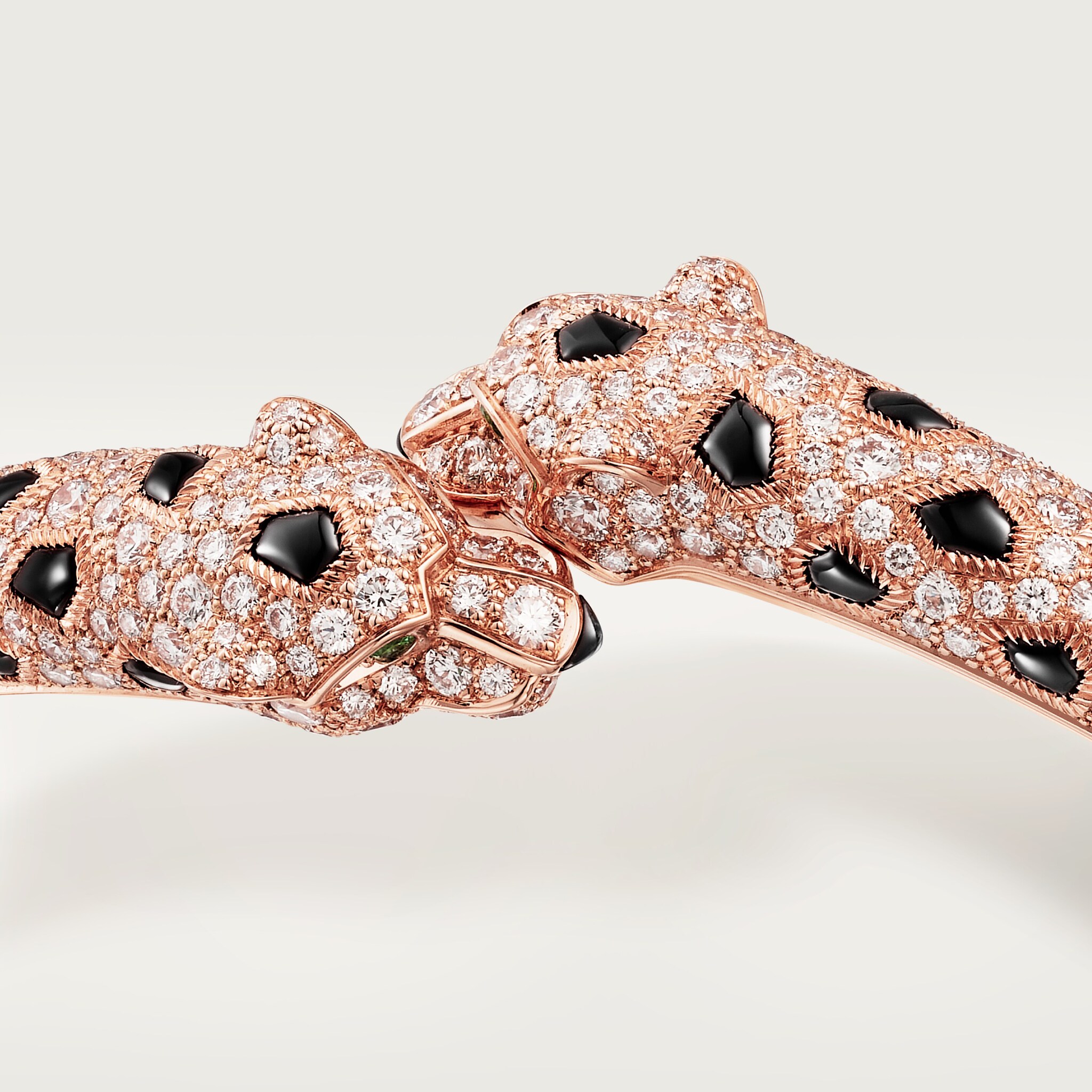 Panth&egrave;re de Cartier bracelet, small model, half-paved