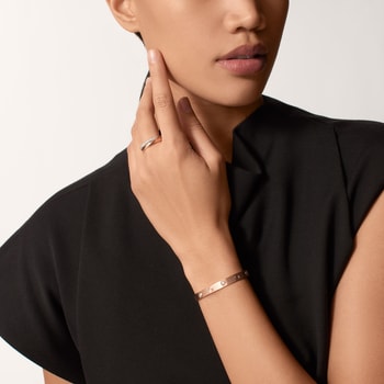 #LOVE# bracelet, classic model, brushed, 4 diamonds #LOVE# bracelet, classic model, brushed, 4 diamonds