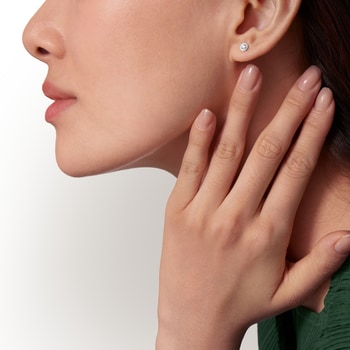 Cartier d'Amour stud earrings, 2 diamonds, small model Cartier d'Amour stud earrings, 2 diamonds, small model