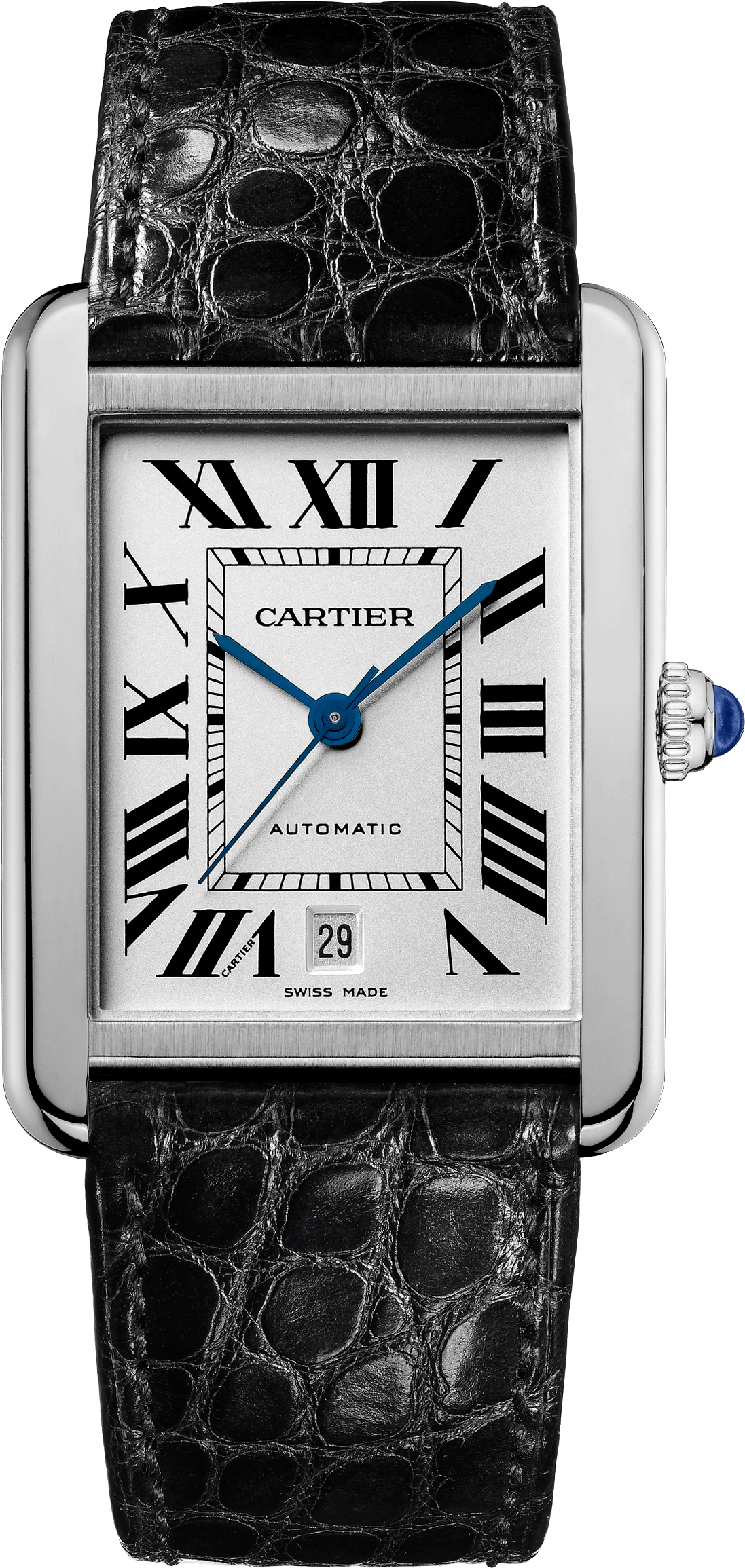 cartier mens tank watch