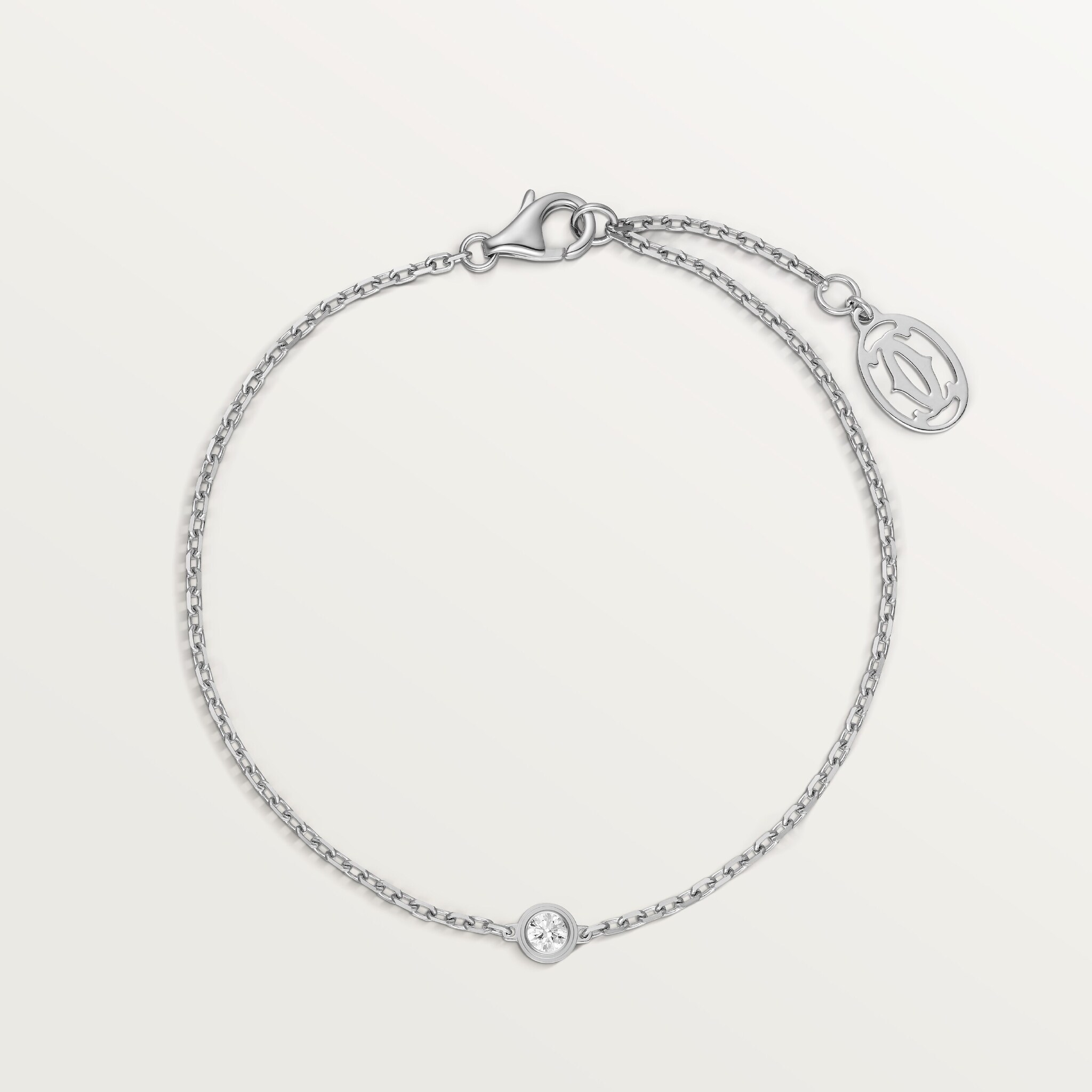 Cartier d'Amour bracelet, diamond, mini model