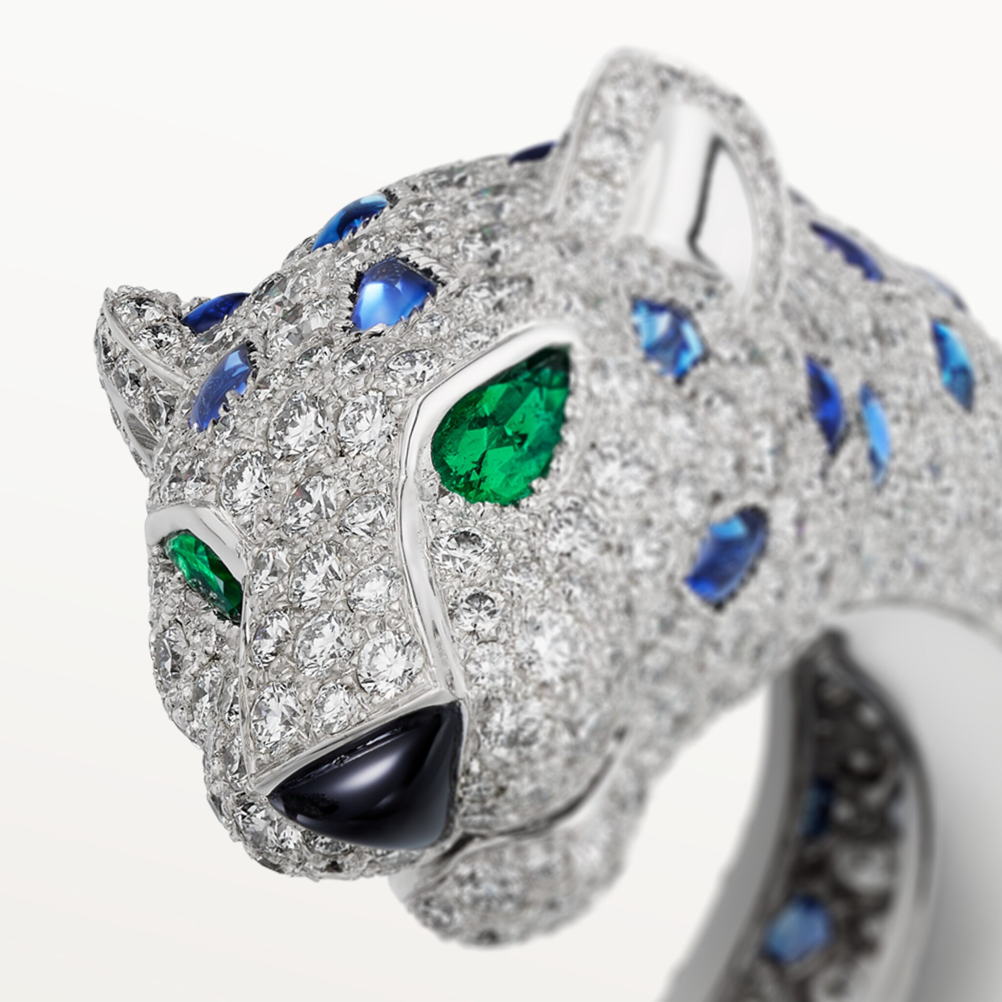 Panth&egrave;re de Cartier bracelet, sapphire, paved 