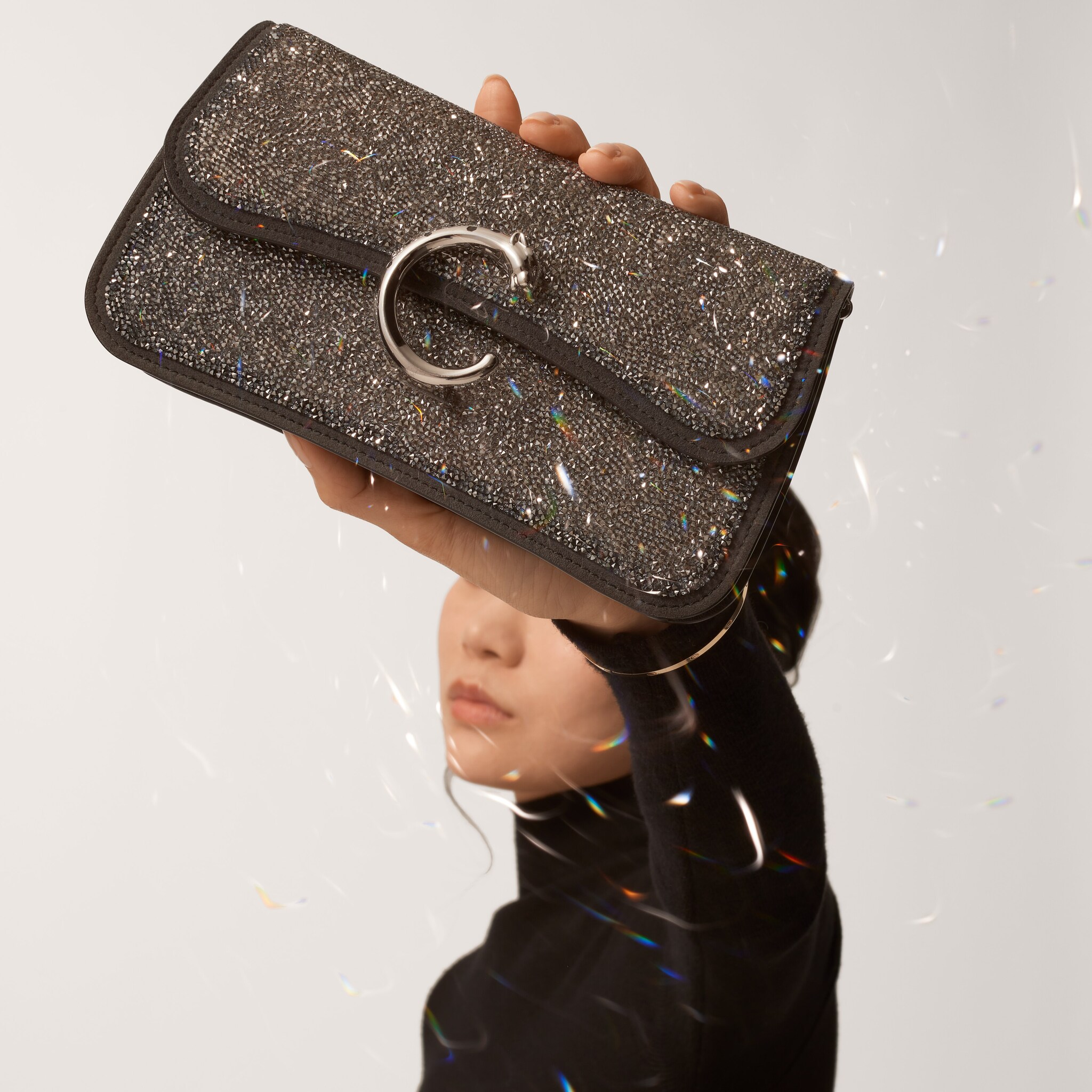 Mini model chain bag, Panth&egrave;re C de Cartier