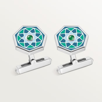 Green tricolor cufflinks exclusive to the Middle East Green tricolor cufflinks exclusive to the Middle East
