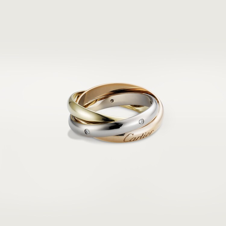 Cartier white gold trinity ring Clearance