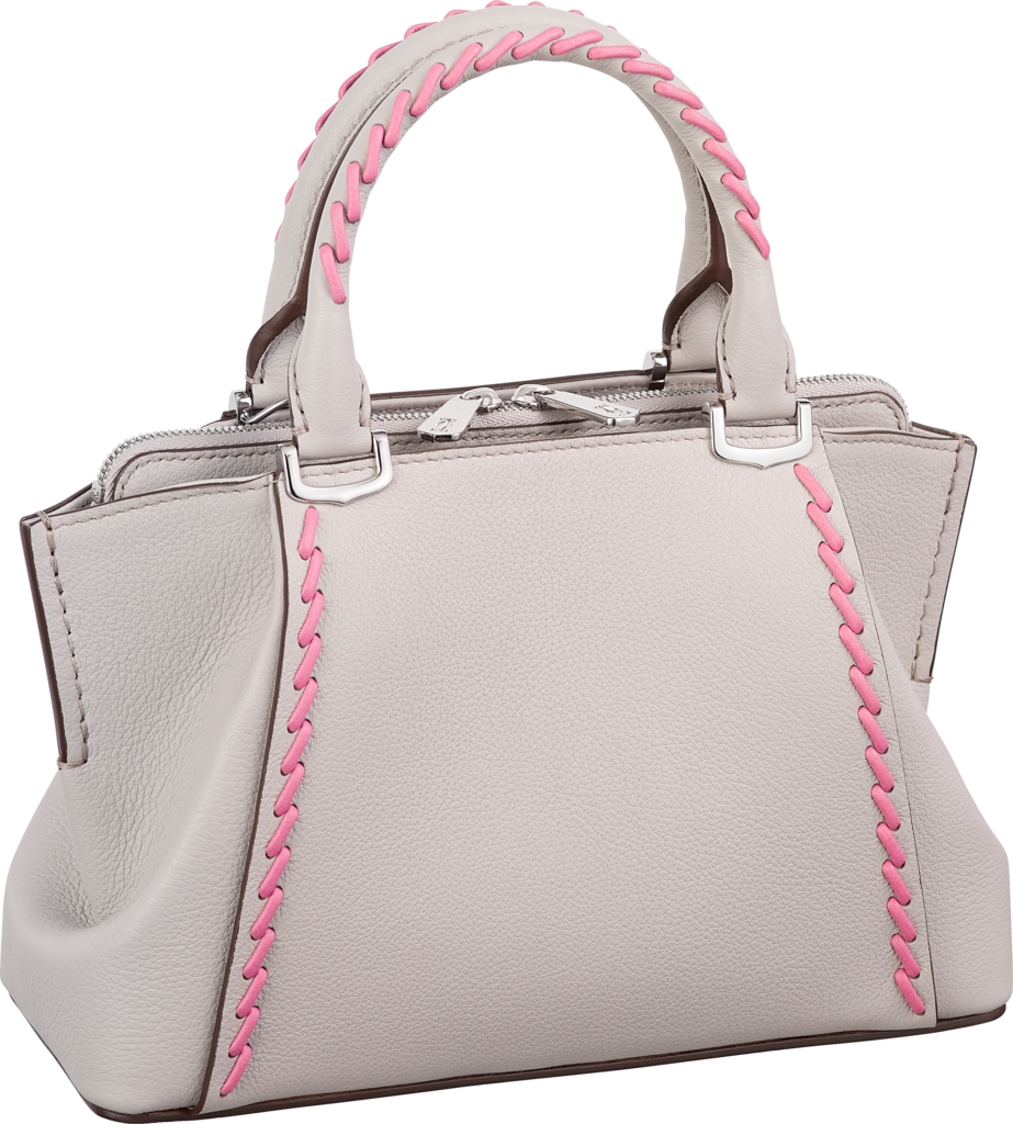 CRL1002071 C de Cartier bag, mini model Moonstone taurillon leather