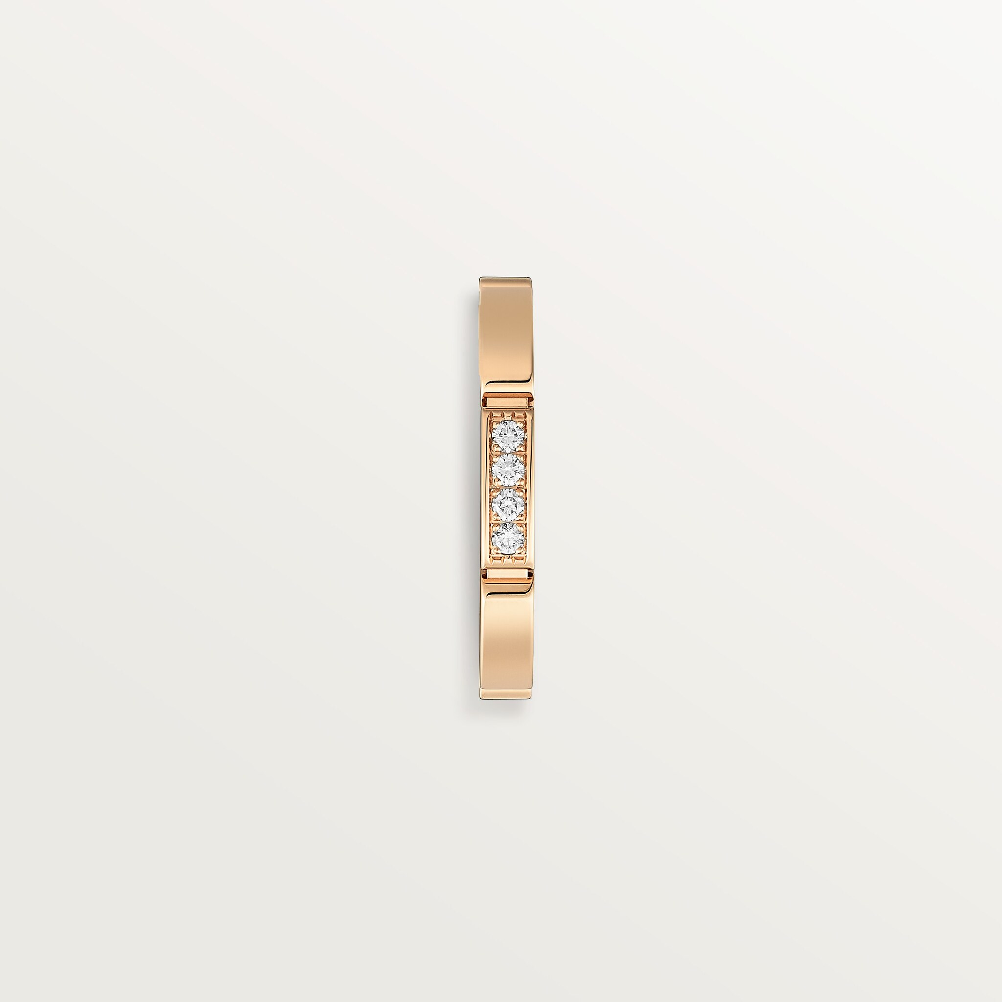 Maillon Panth&egrave;re wedding ring, 4 diamonds