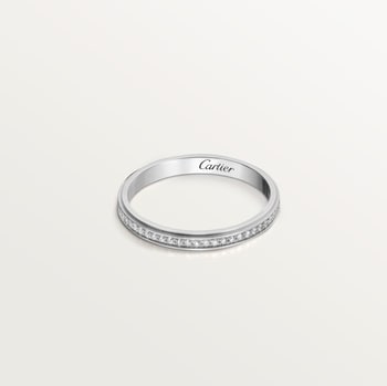Cartier d'Amour wedding ring, 2.3 mm width, paved Cartier d'Amour wedding ring, 2.3 mm width, paved