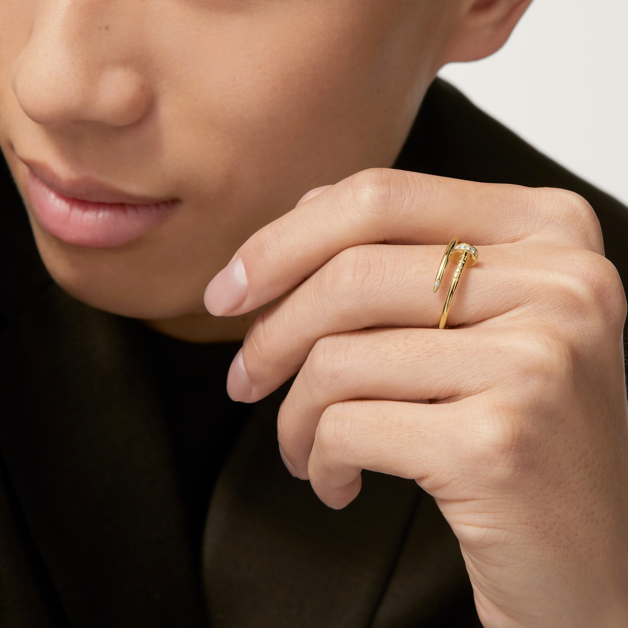 Juste un Clou ring, small model, diamonds, image 5