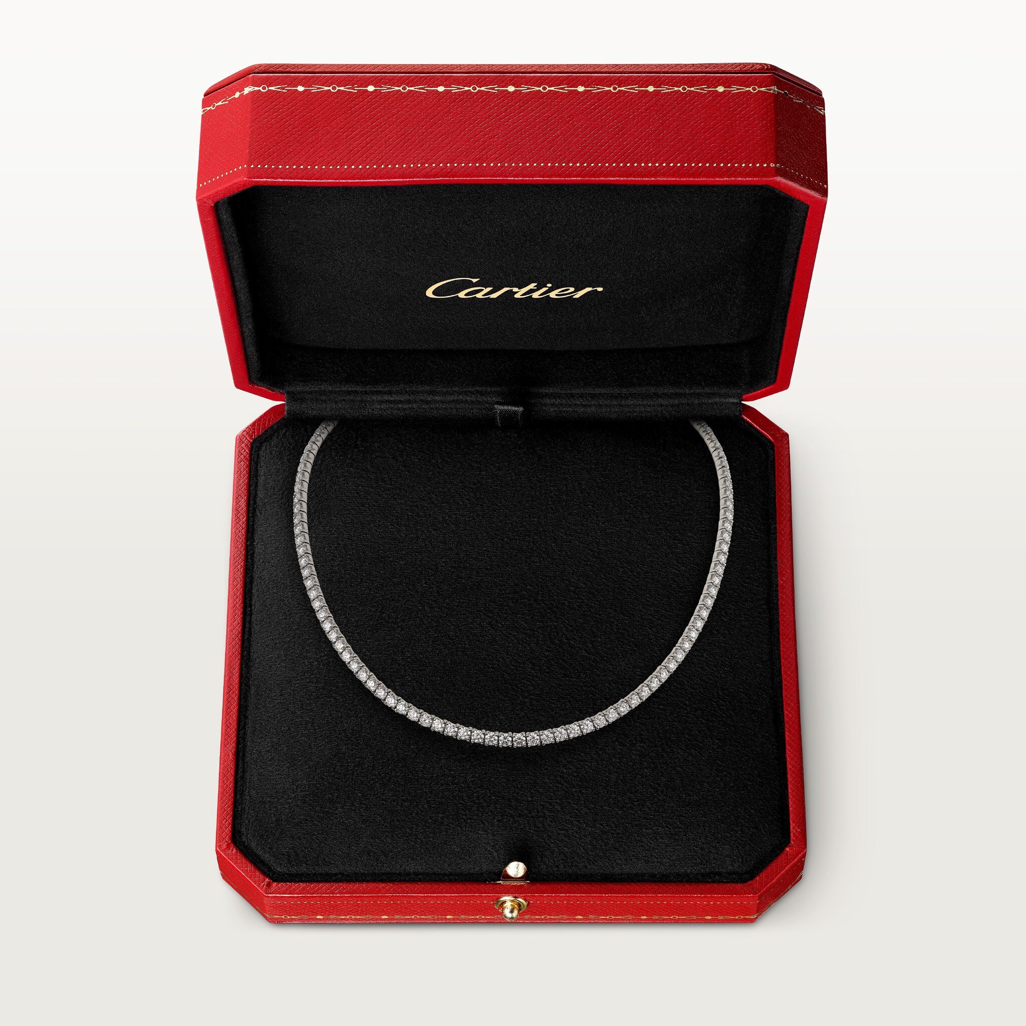 Lignes Essentielles necklace, brilliant-cut diamonds