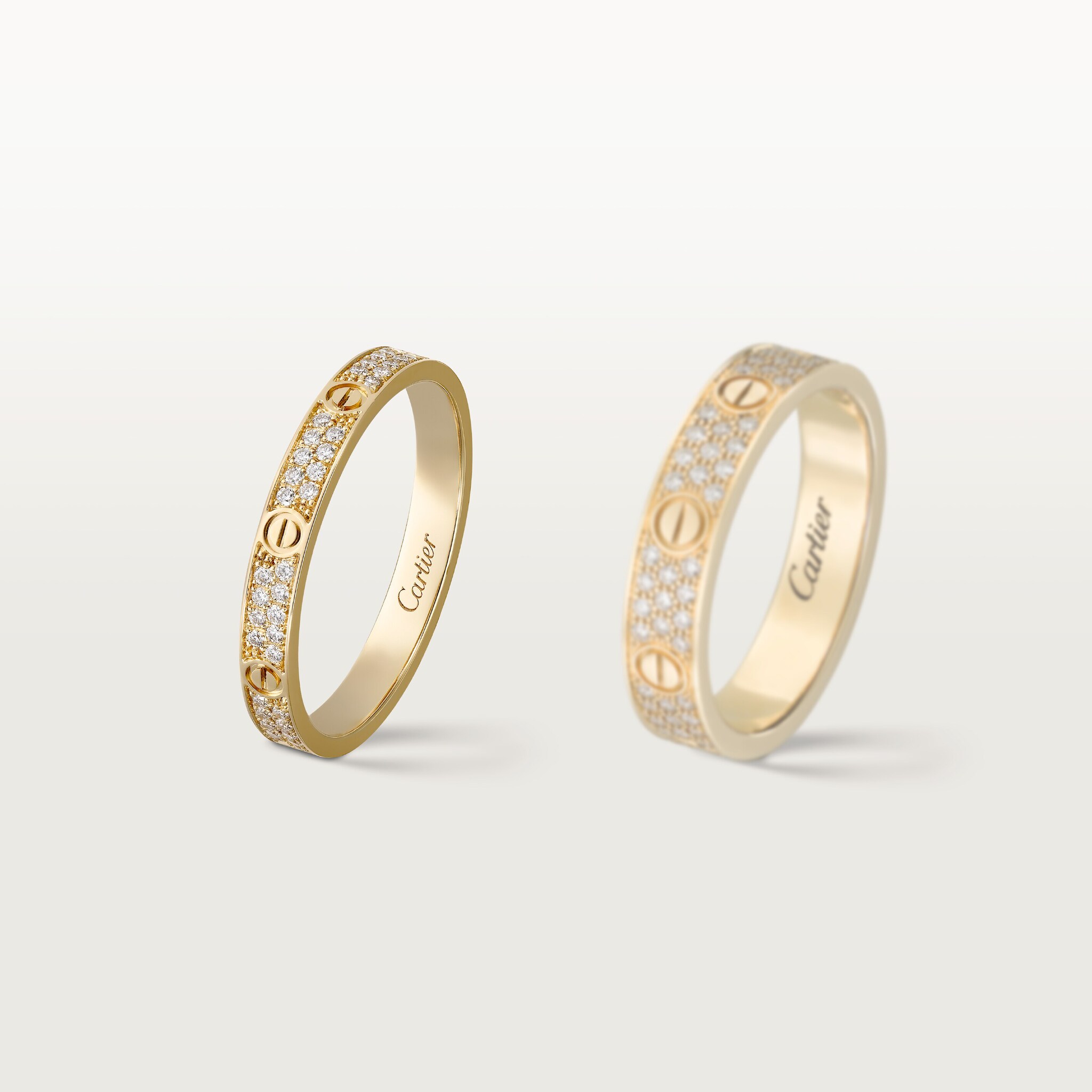 #LOVE# ring, mini model, paved