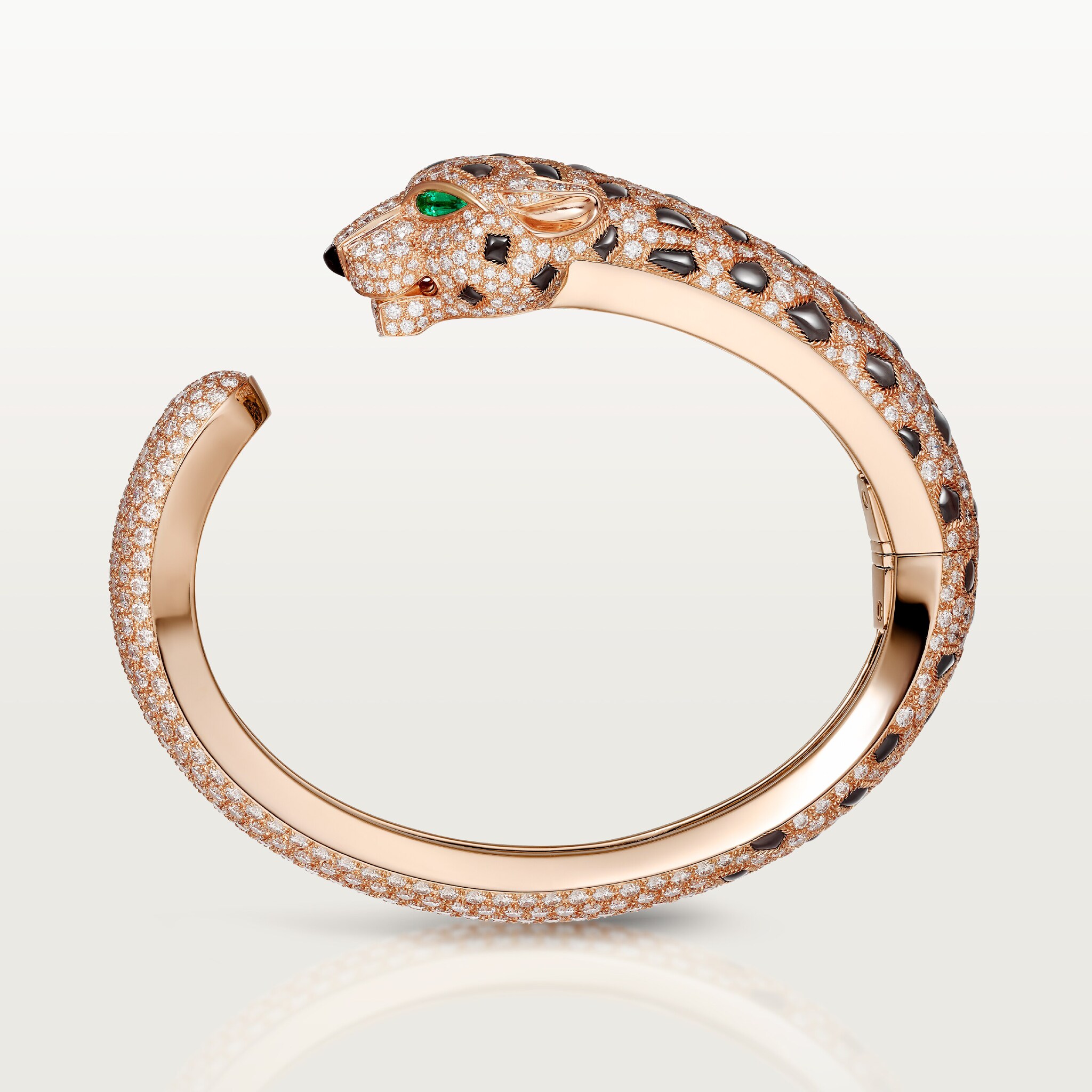 Panth&egrave;re de Cartier bracelet, obsidian, paved 