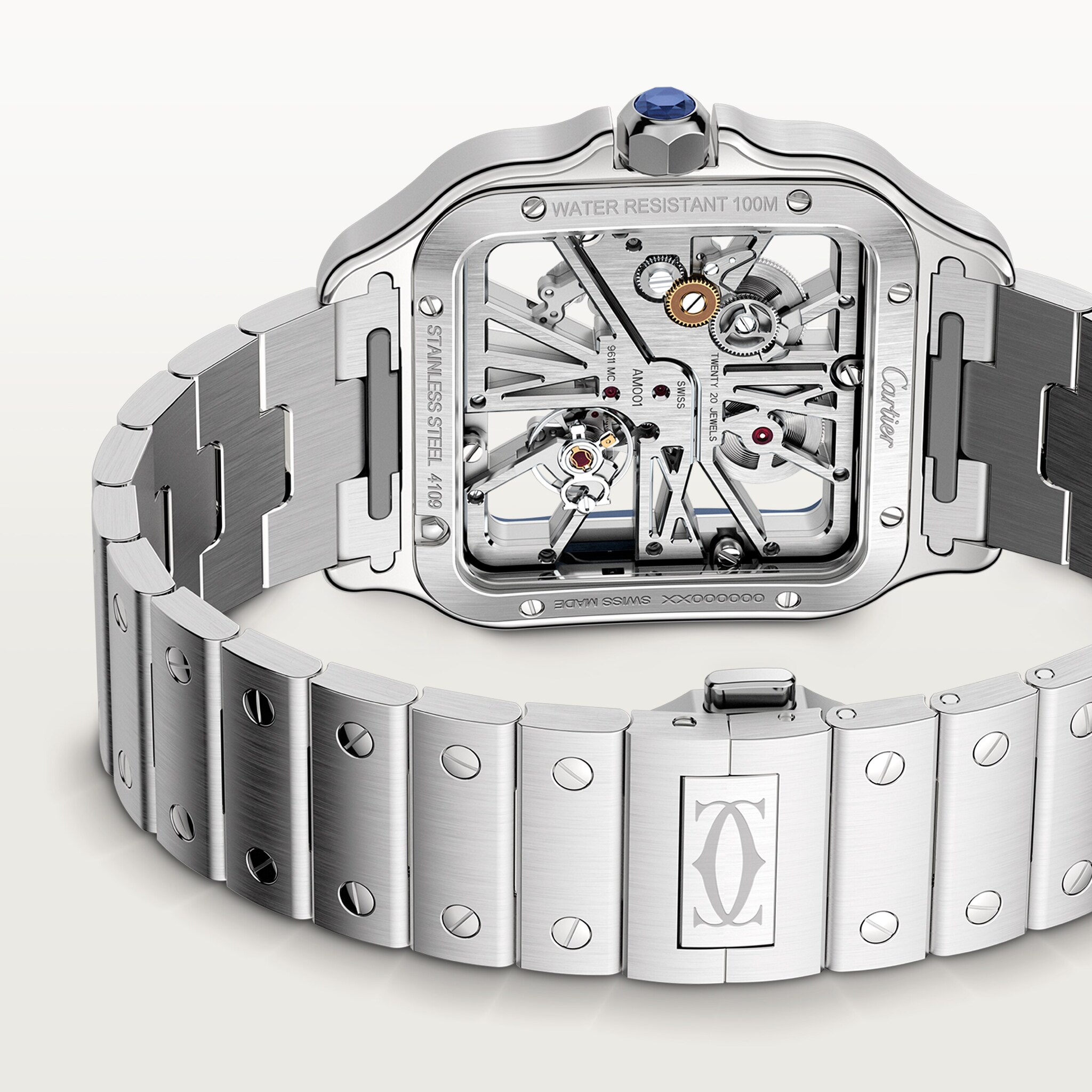 Santos de Cartier skeleton watch, image 5