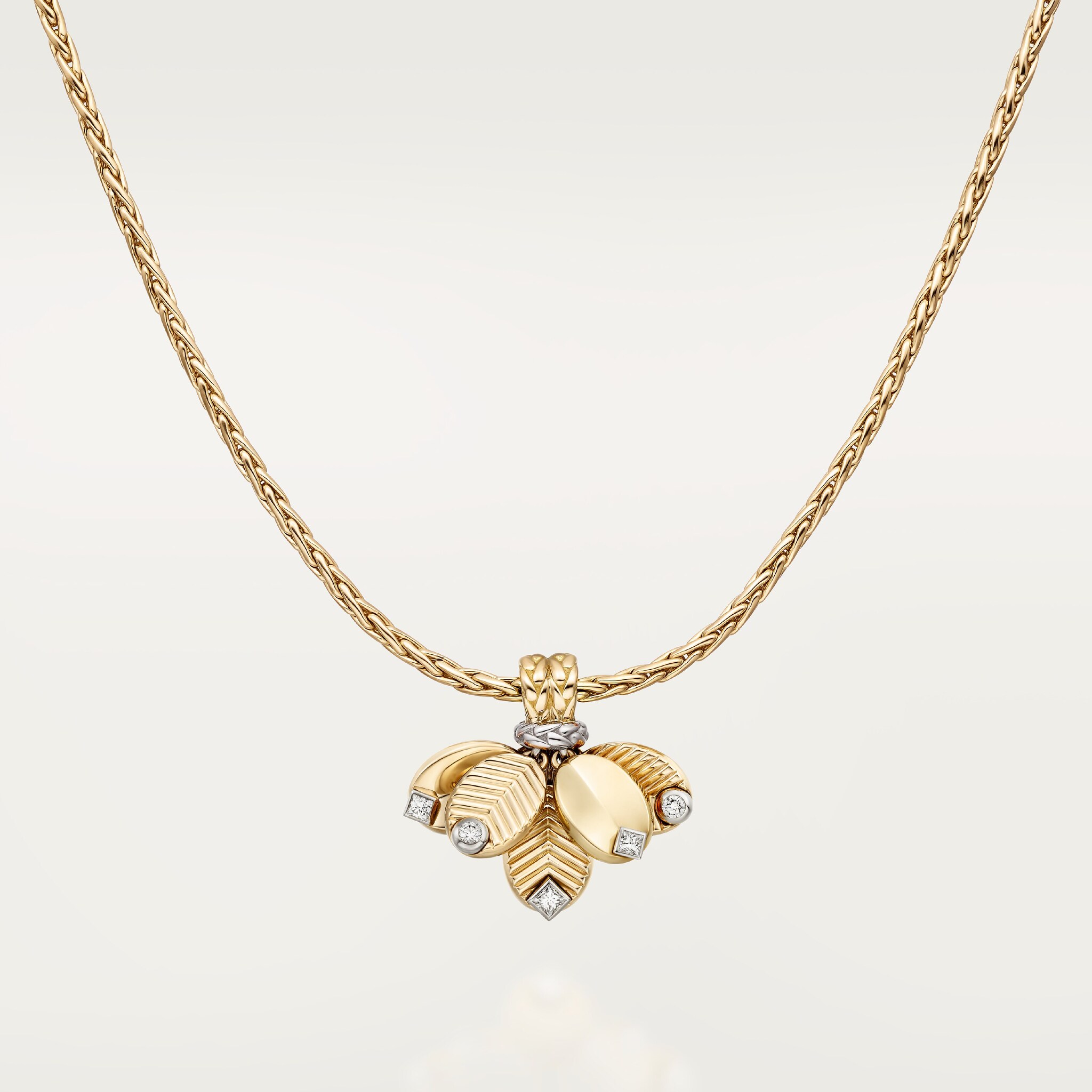 Grain de Caf&eacute; necklace, diamonds, image 7