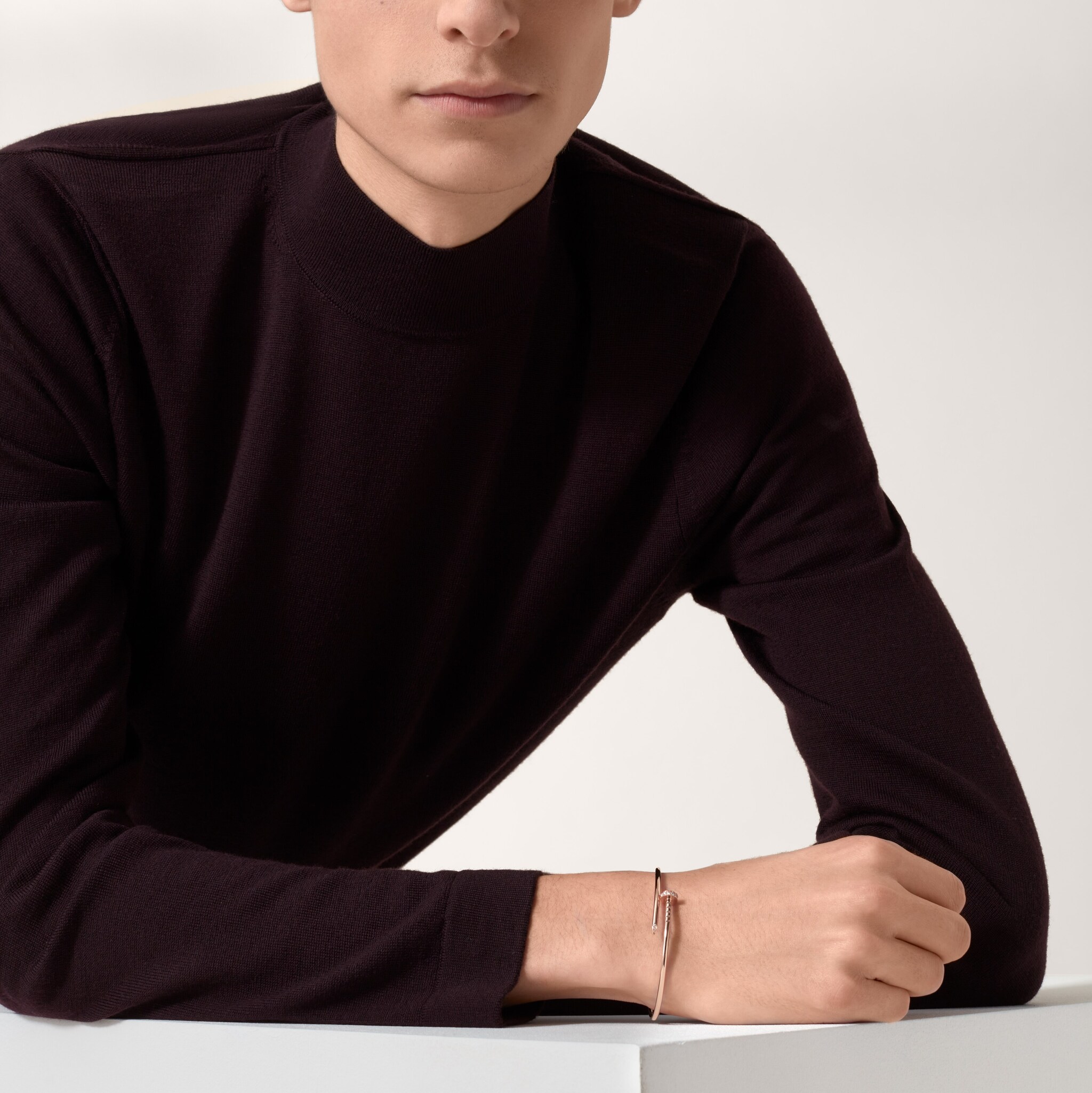 Juste un Clou bracelet, small model, diamonds