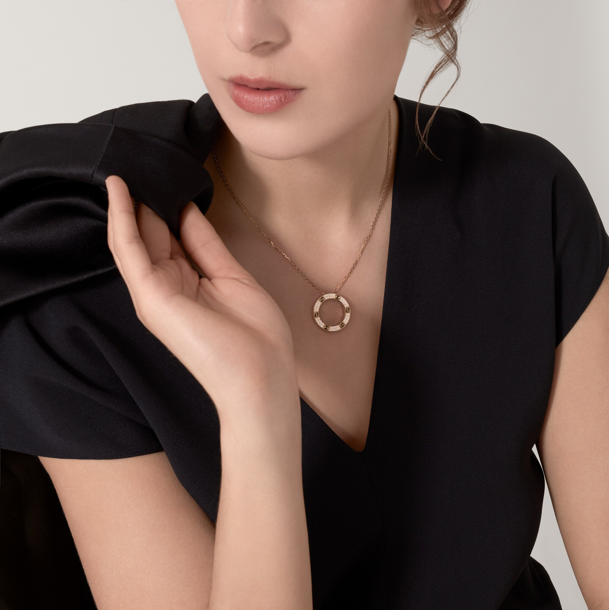 #LOVE# pendant, paved